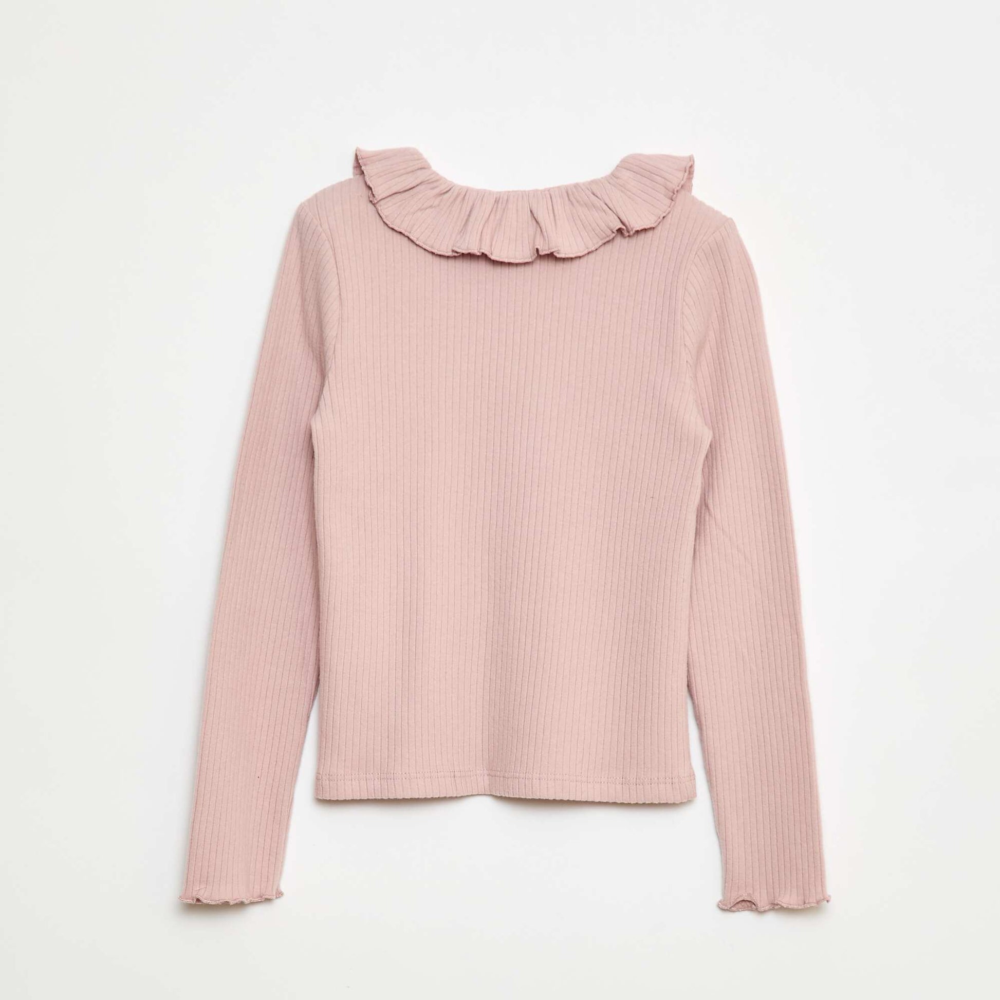 T-shirt en maille côtelée ROSE