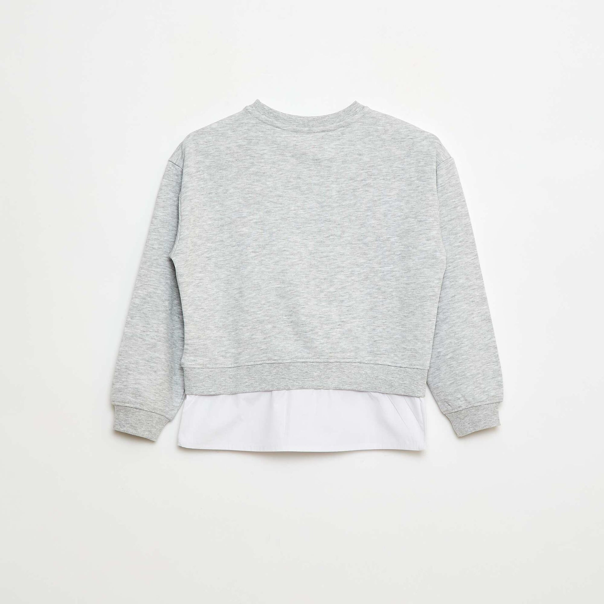 Tee-shirt chemise effet 2 en 1 GRIS