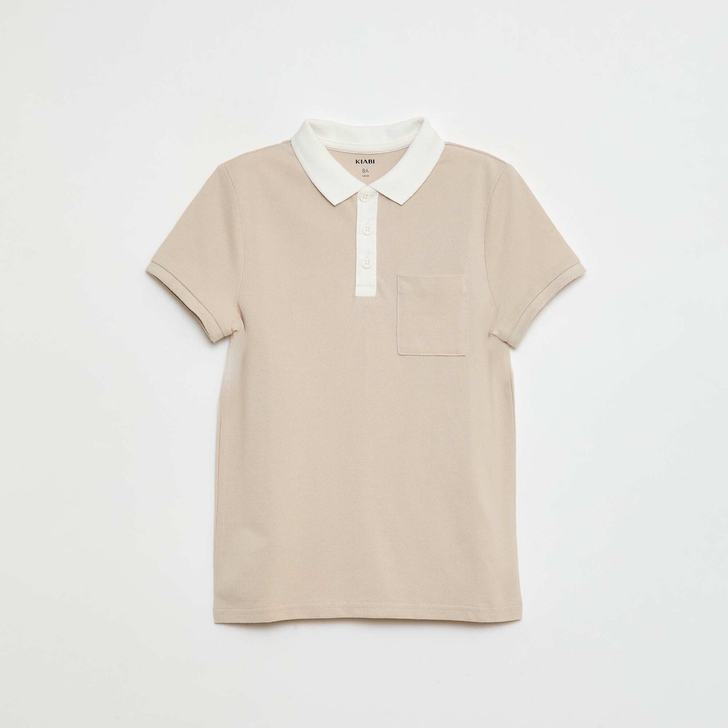 Polo manches courtes en maille piquée ROUGE