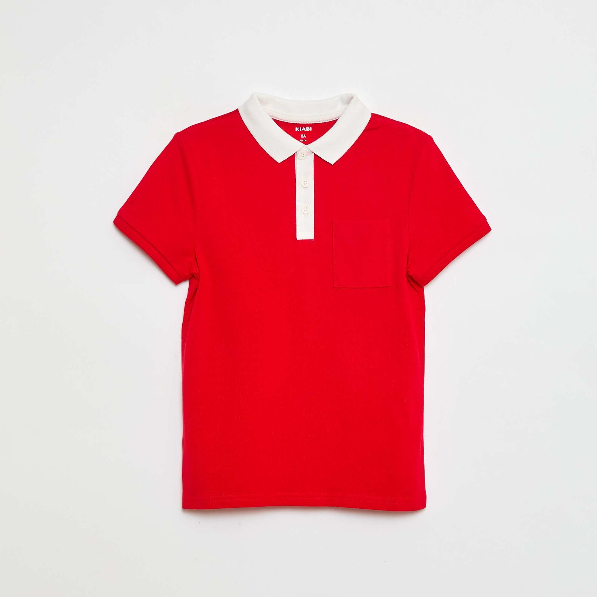 Polo manches courtes en maille piquée BEIGE