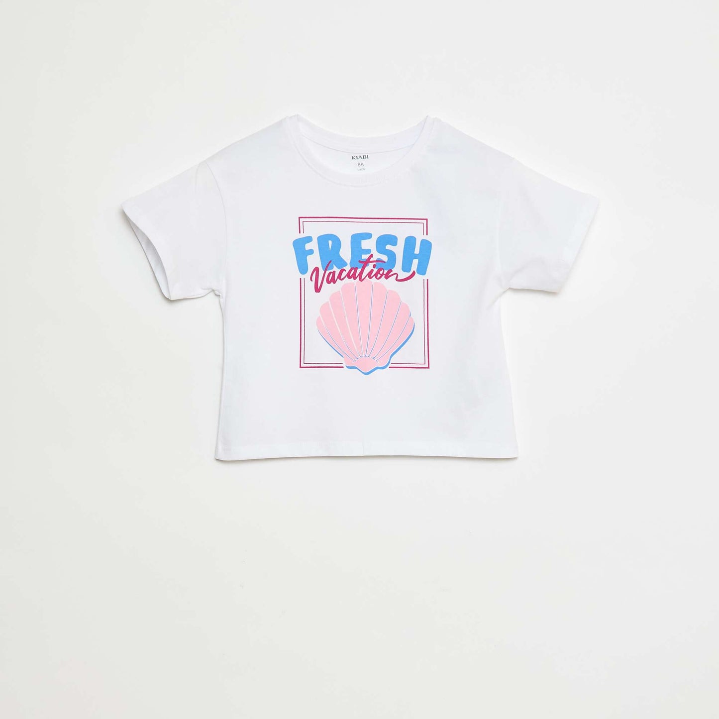 T-shirt imprimé fantaisie BLANC