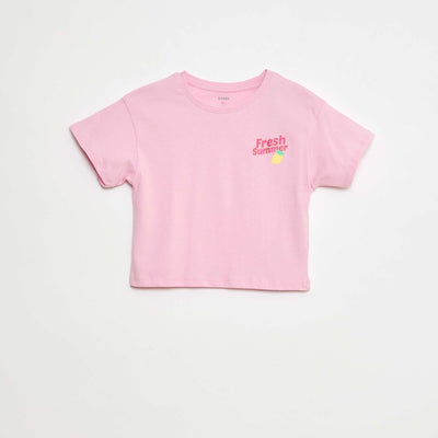 T-shirt imprimé fantaisie ROSE