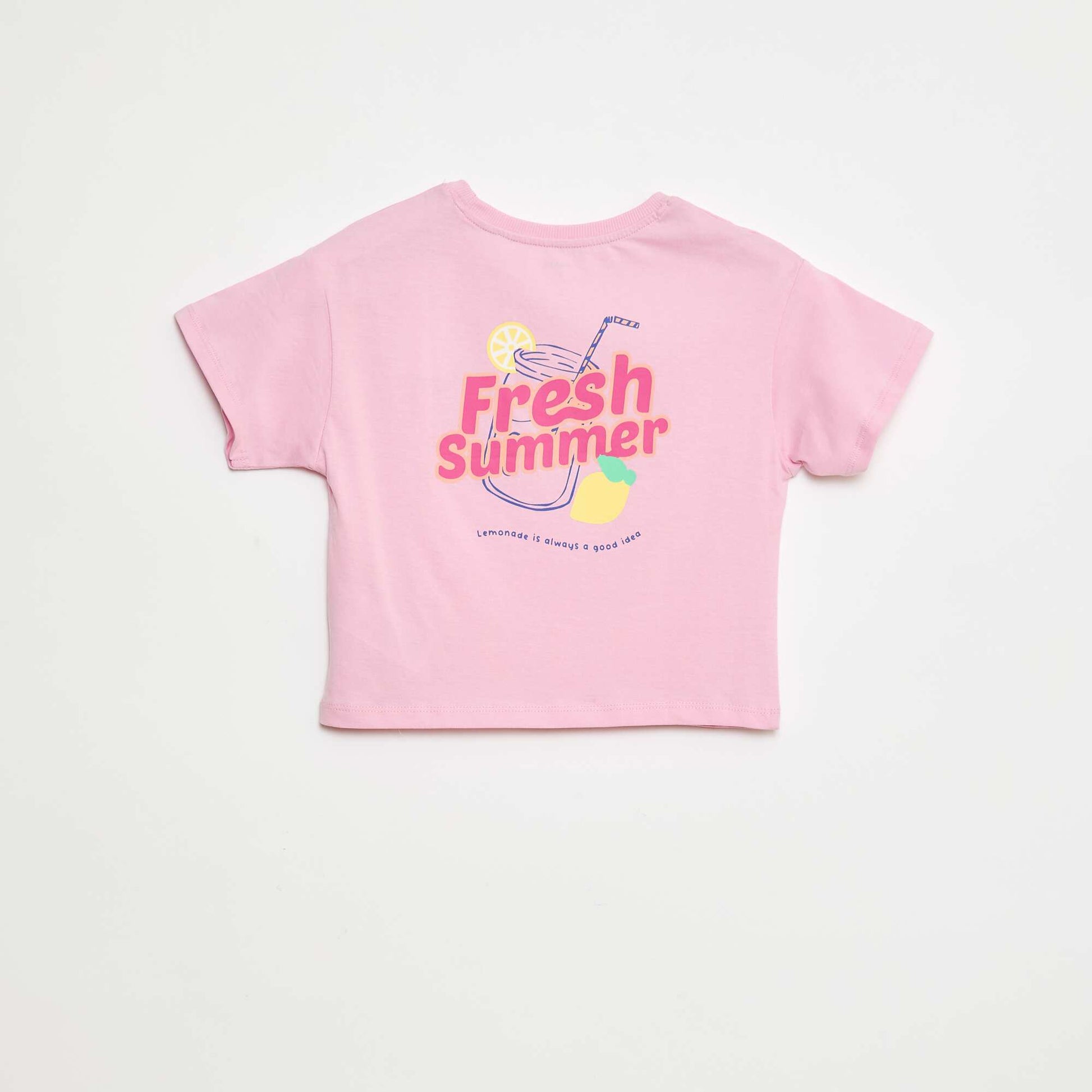T-shirt imprimé fantaisie ROSE