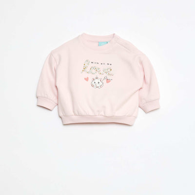 Sweat à col rond imprimé 'Marie' 'Disney' ROSE