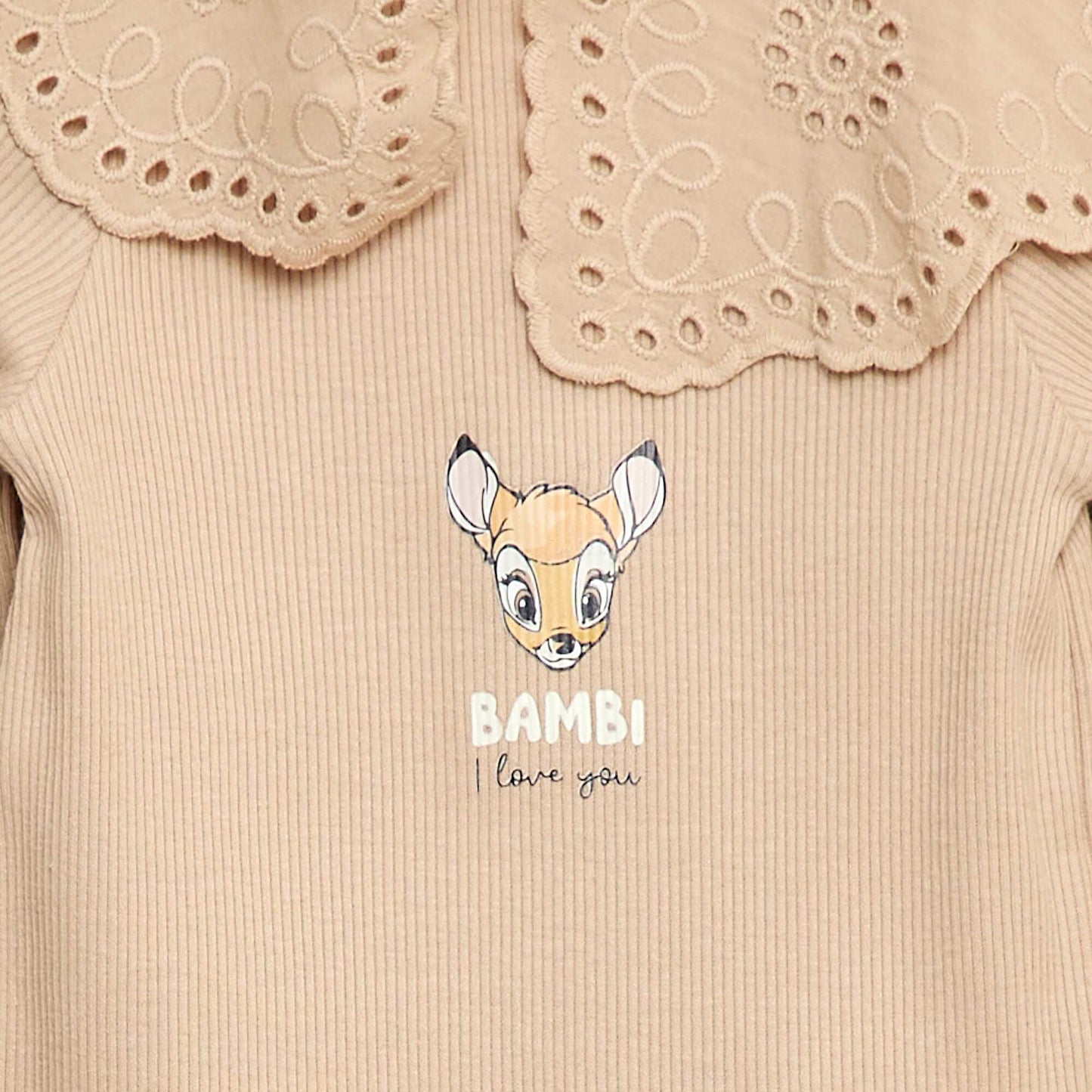 Body en maille côtelée 'Bambi'' 'Disney' BEIGE