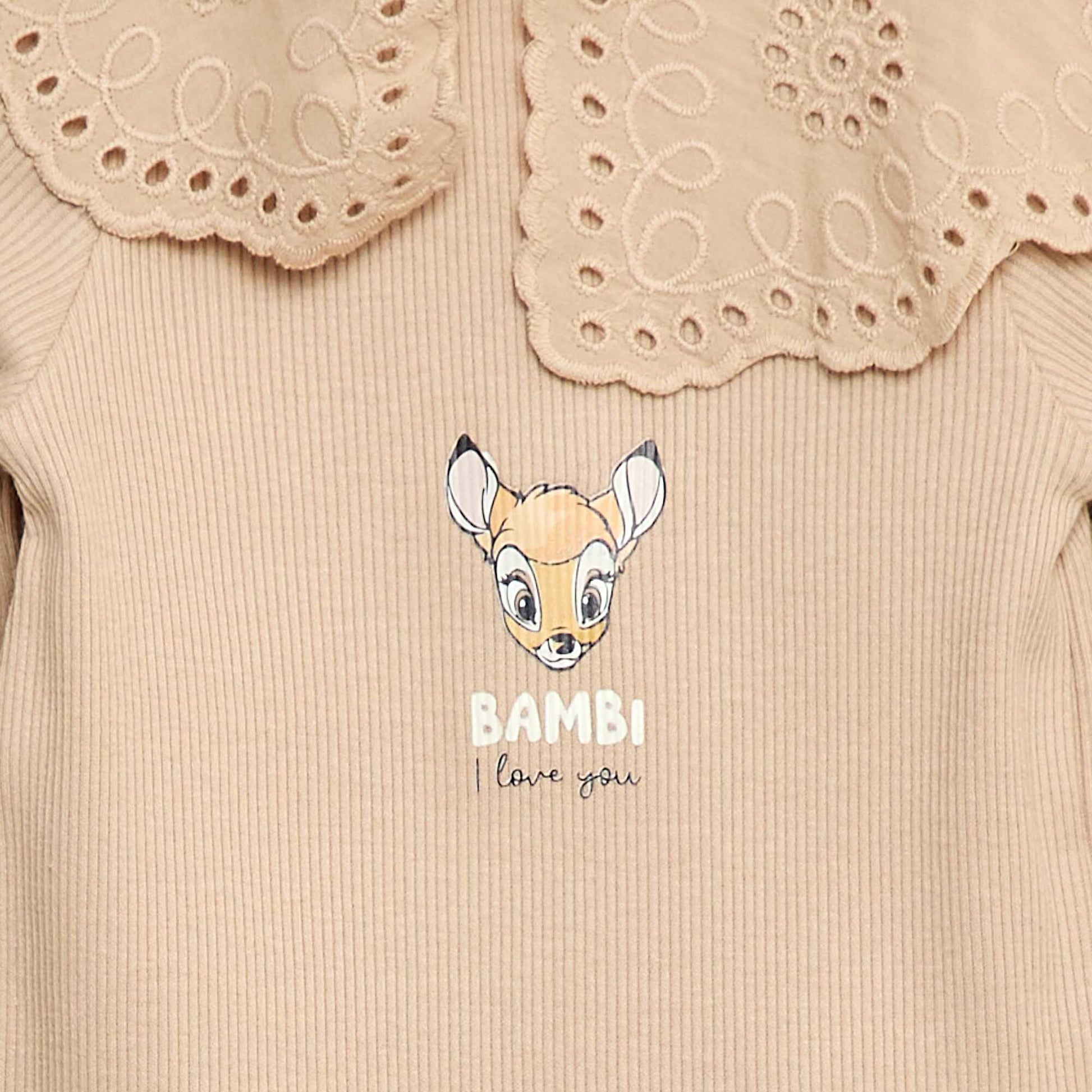 Body en maille côtelée 'Bambi'' 'Disney' BEIGE