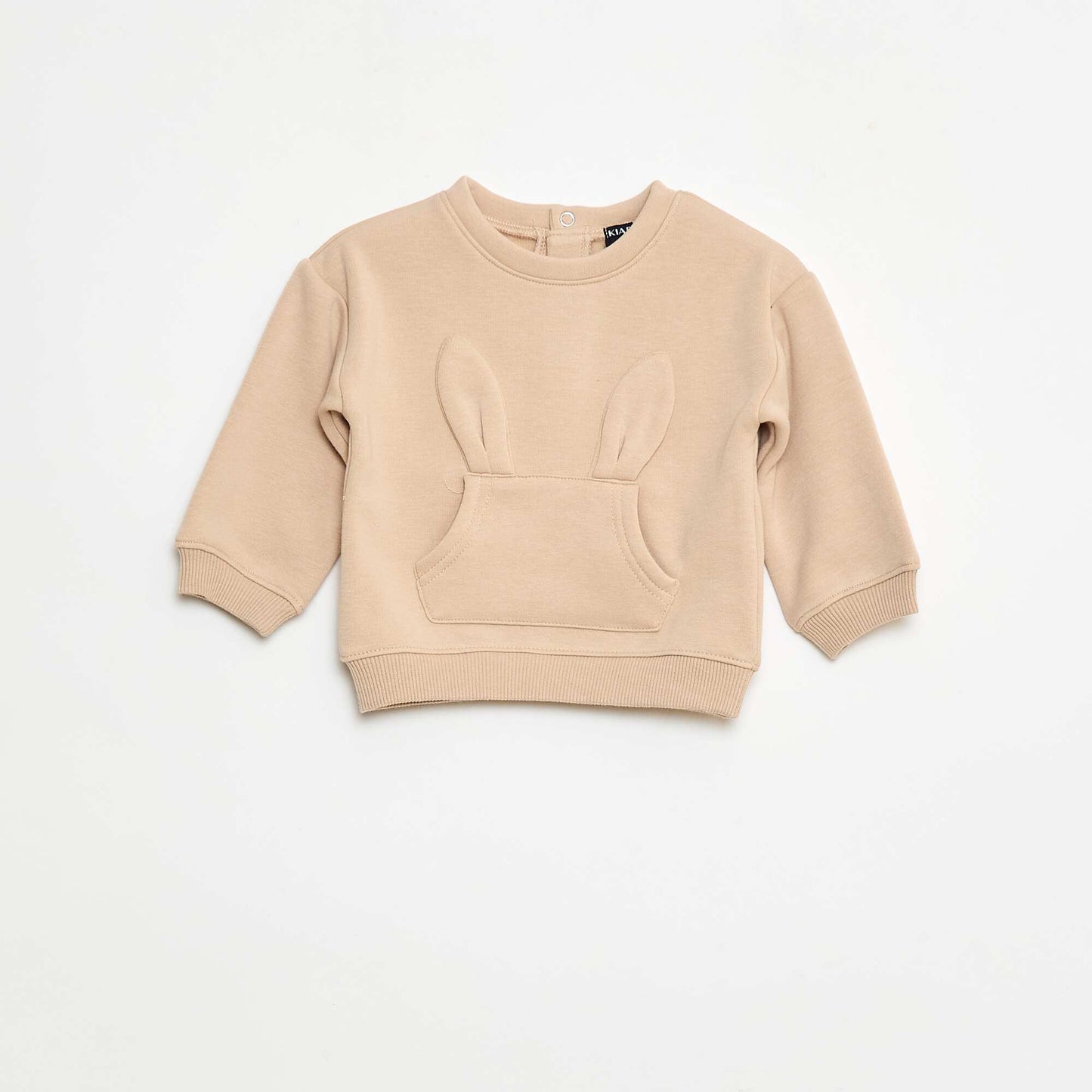 Sweat animé en coton BEIGE