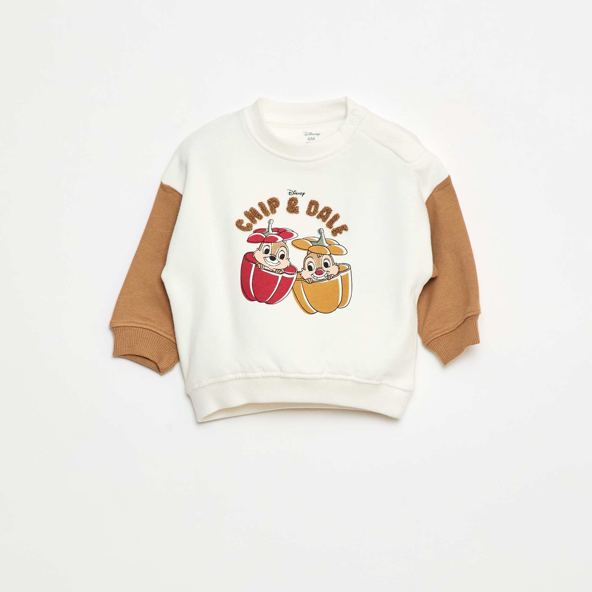 Sweat 'Tic & Tac' 'Disney' à col rond BEIGE