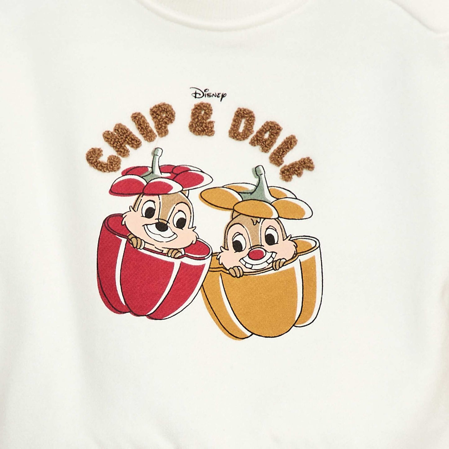 Sweat 'Tic & Tac' 'Disney' à col rond BEIGE