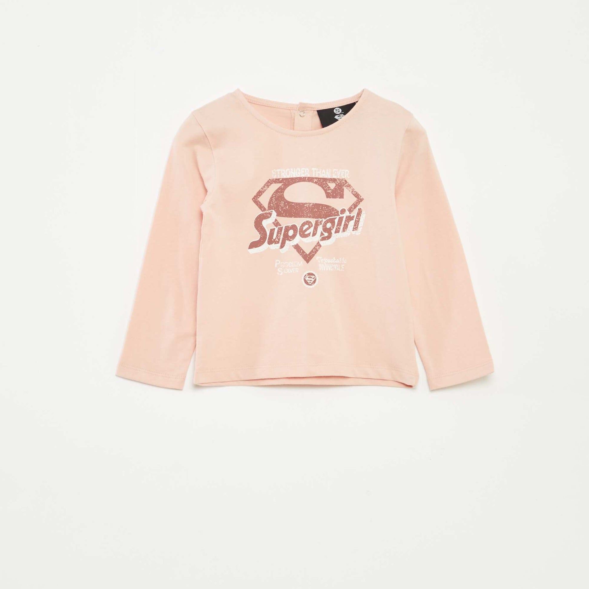 T-shirt 'Supergirl' 'DC Comics' à manches longues ROSE