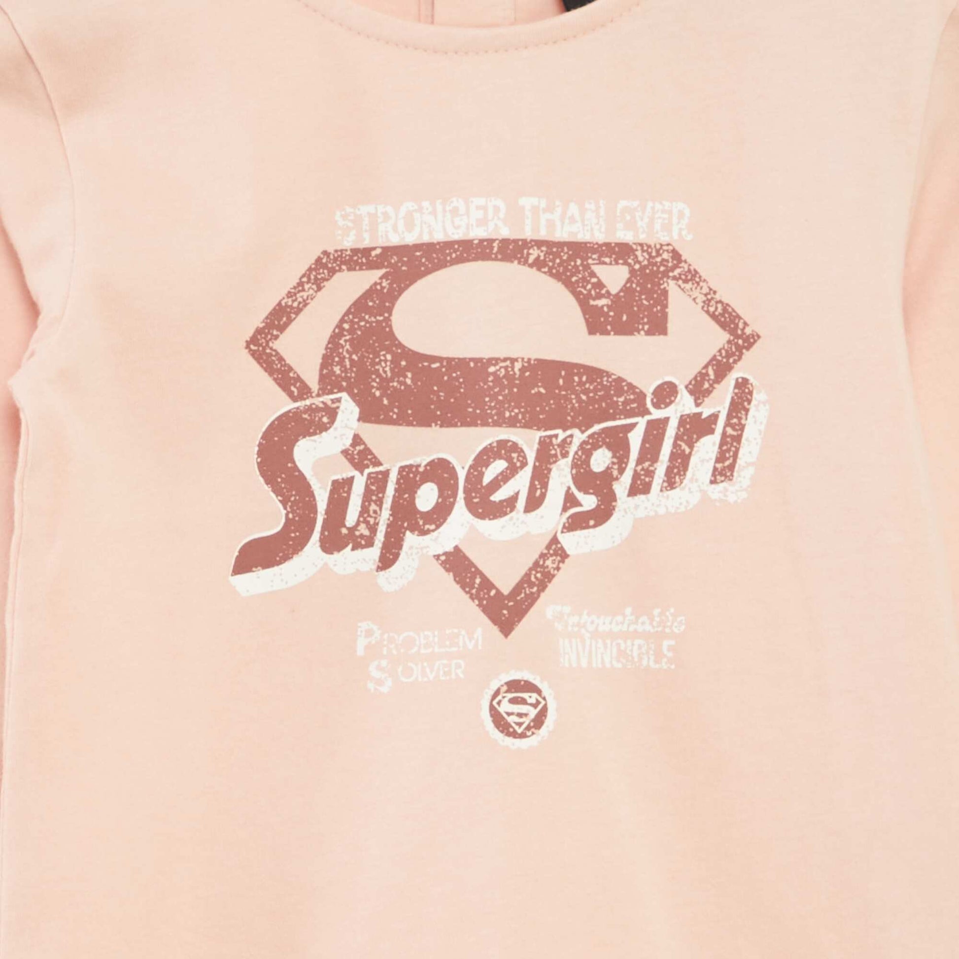 T-shirt 'Supergirl' 'DC Comics' à manches longues ROSE