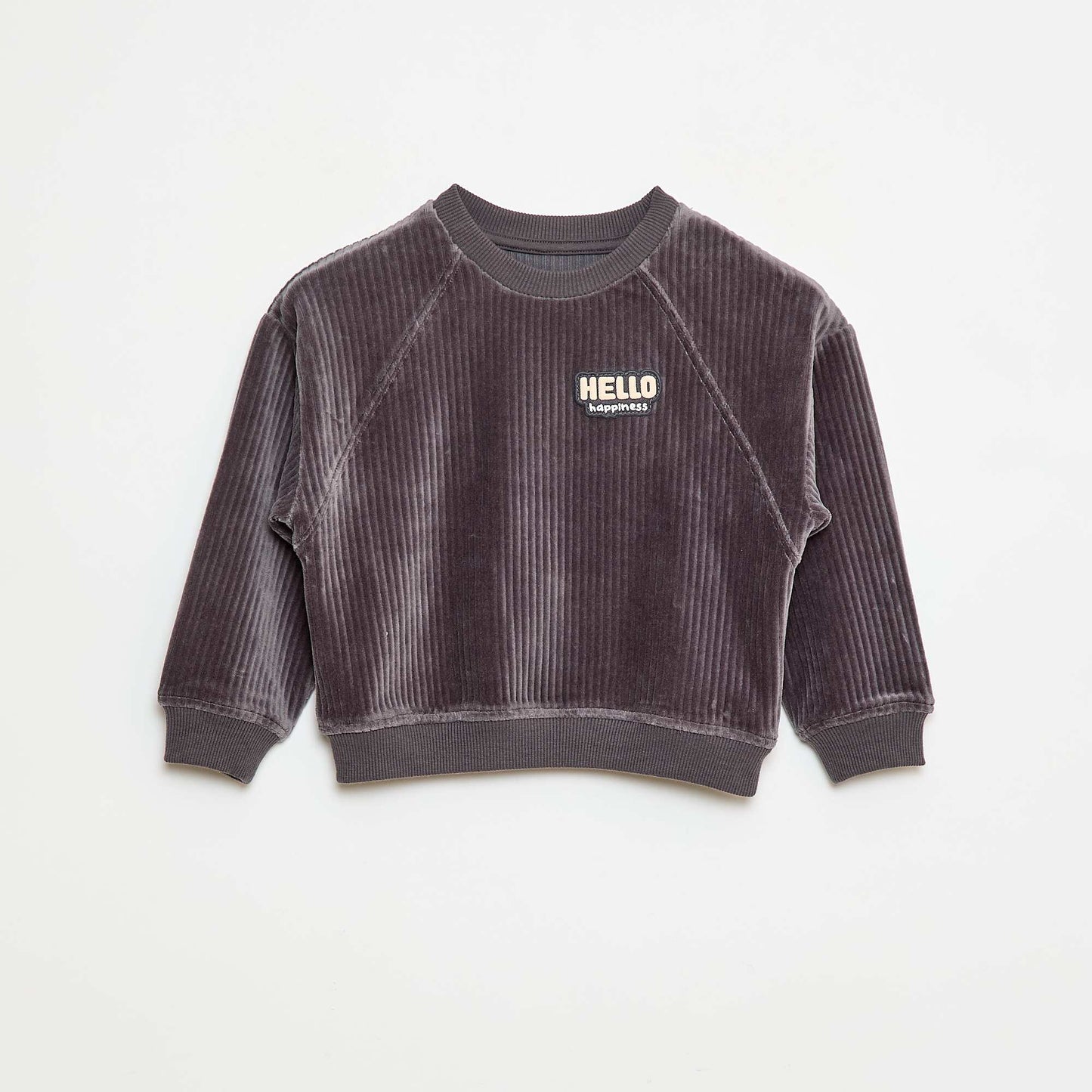 Sweat en velours côtelé GRIS