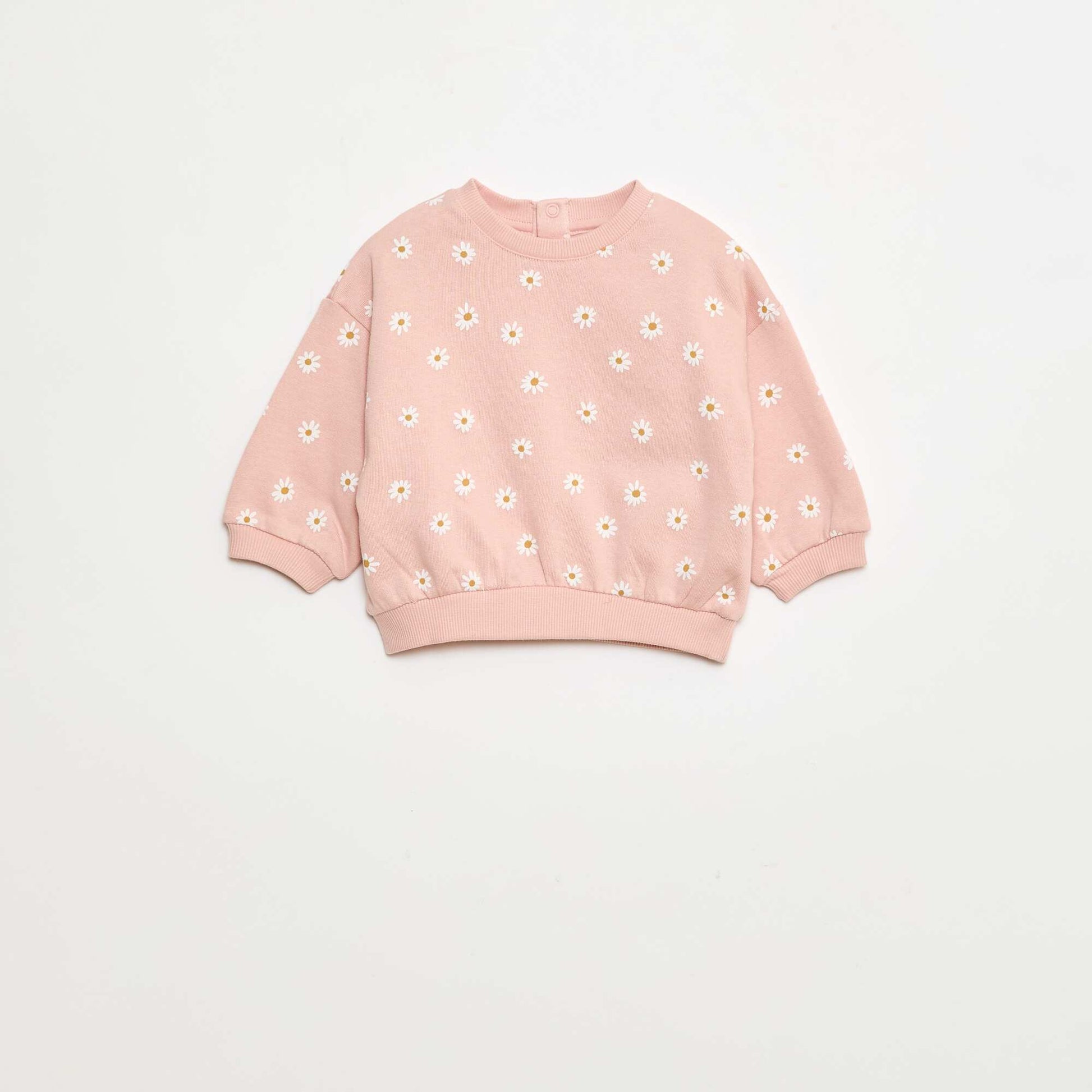 Lot de 2 sweats 1 uni et l'autre à motif GRIS