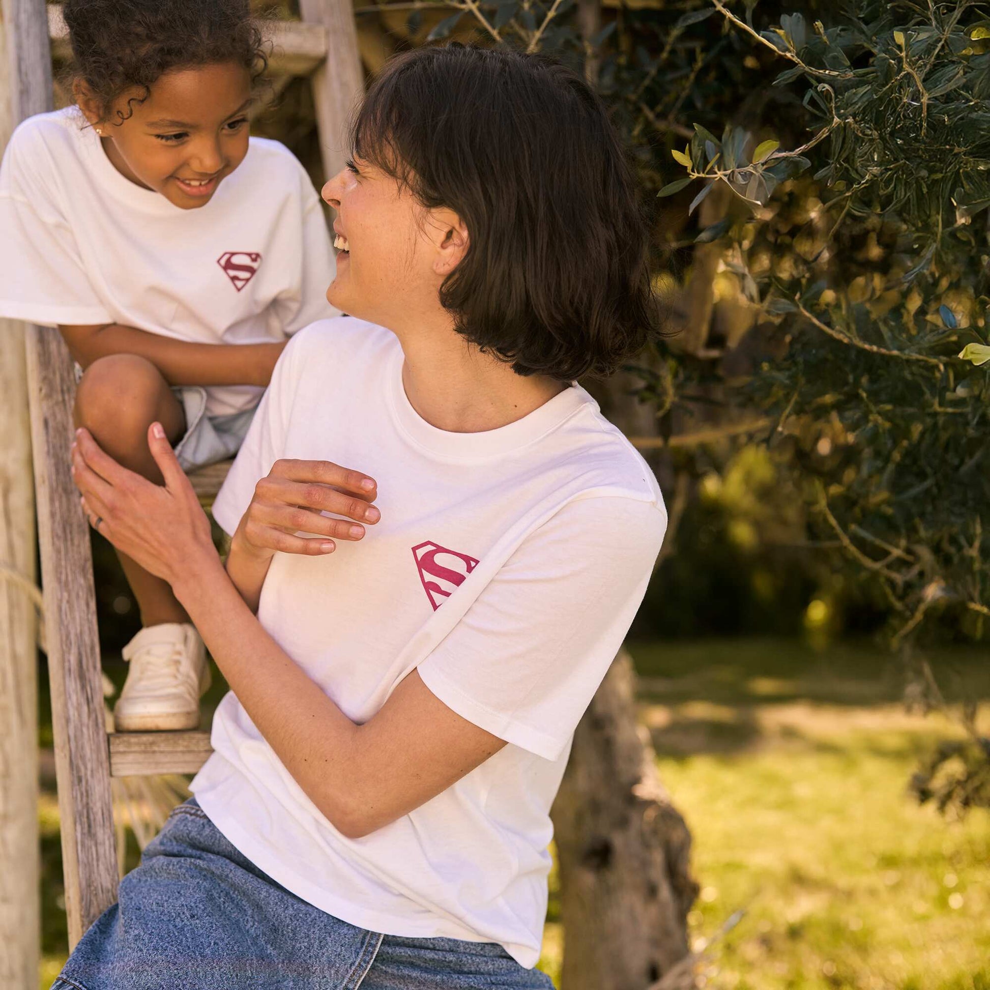 T-shirt 'Superman' 'DC Comics' à manches courtes BLANC