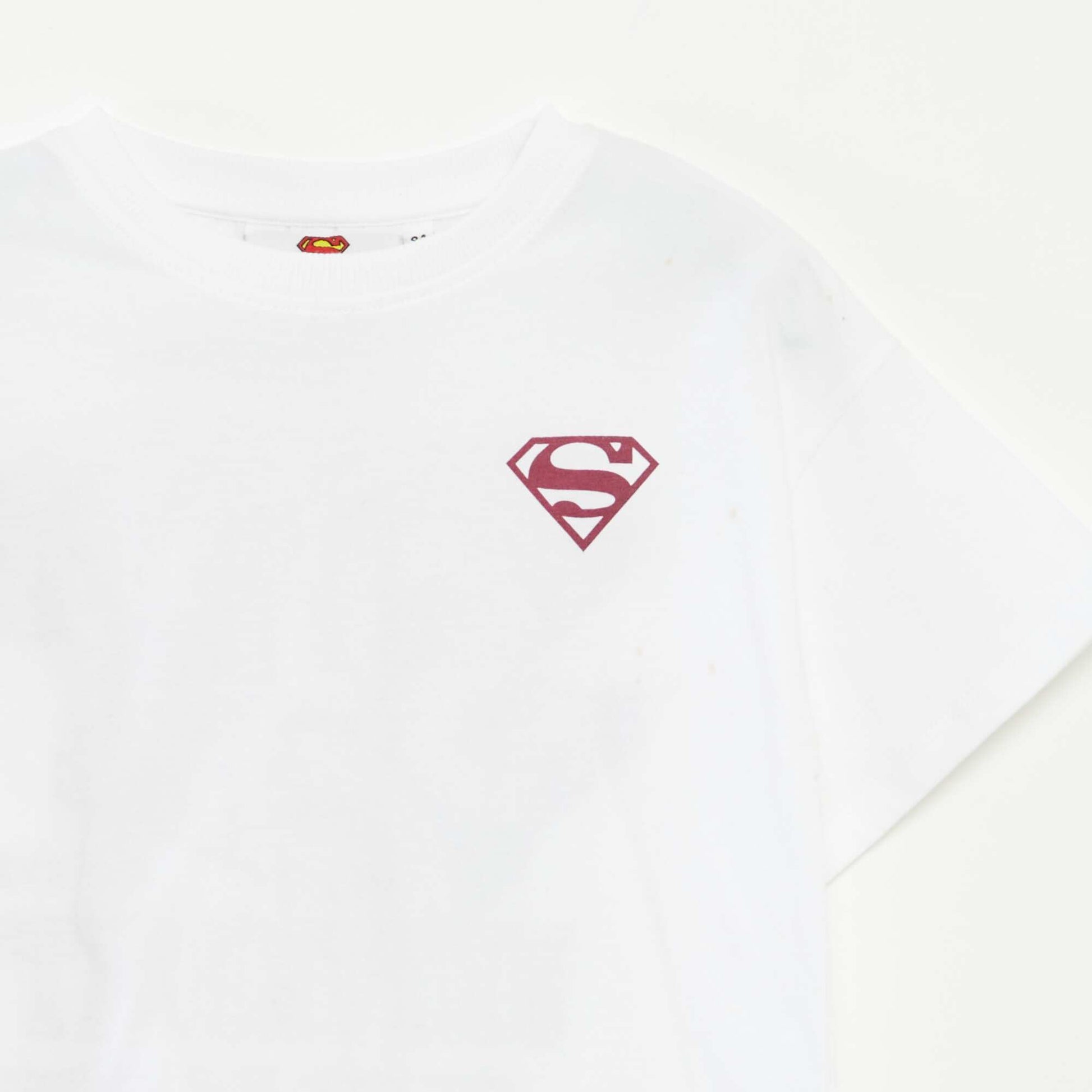 T-shirt 'Superman' 'DC Comics' à manches courtes BLANC