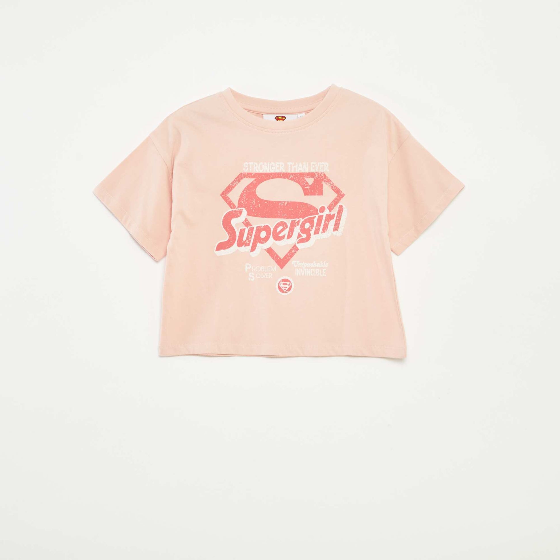 T-shirt 'Superman' 'DC Comics' à manches courtes imprimé recto/verso ROSE