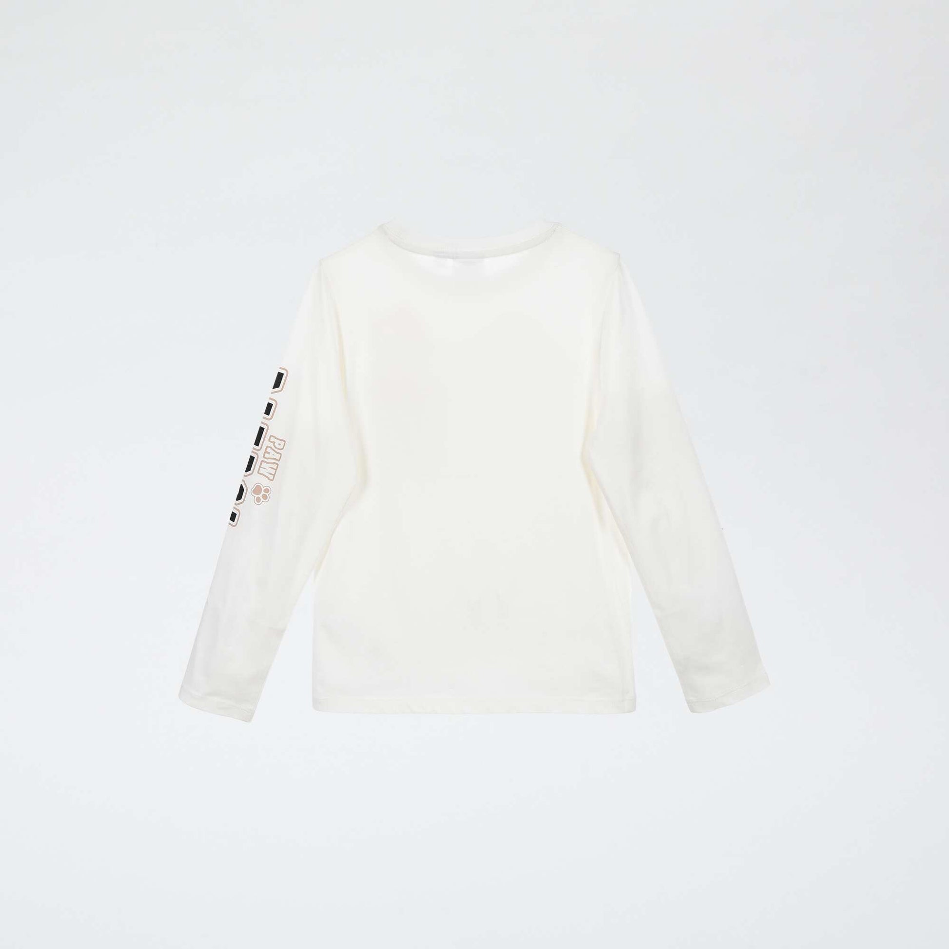 T-shirt manche longue 'Pat patrouille' en coton BLANC