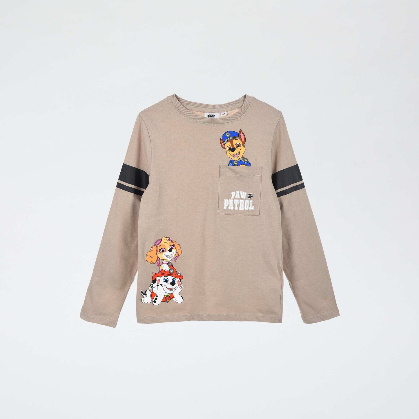 T-shirt manche longue 'Pat patrouille' en coton BEIGE