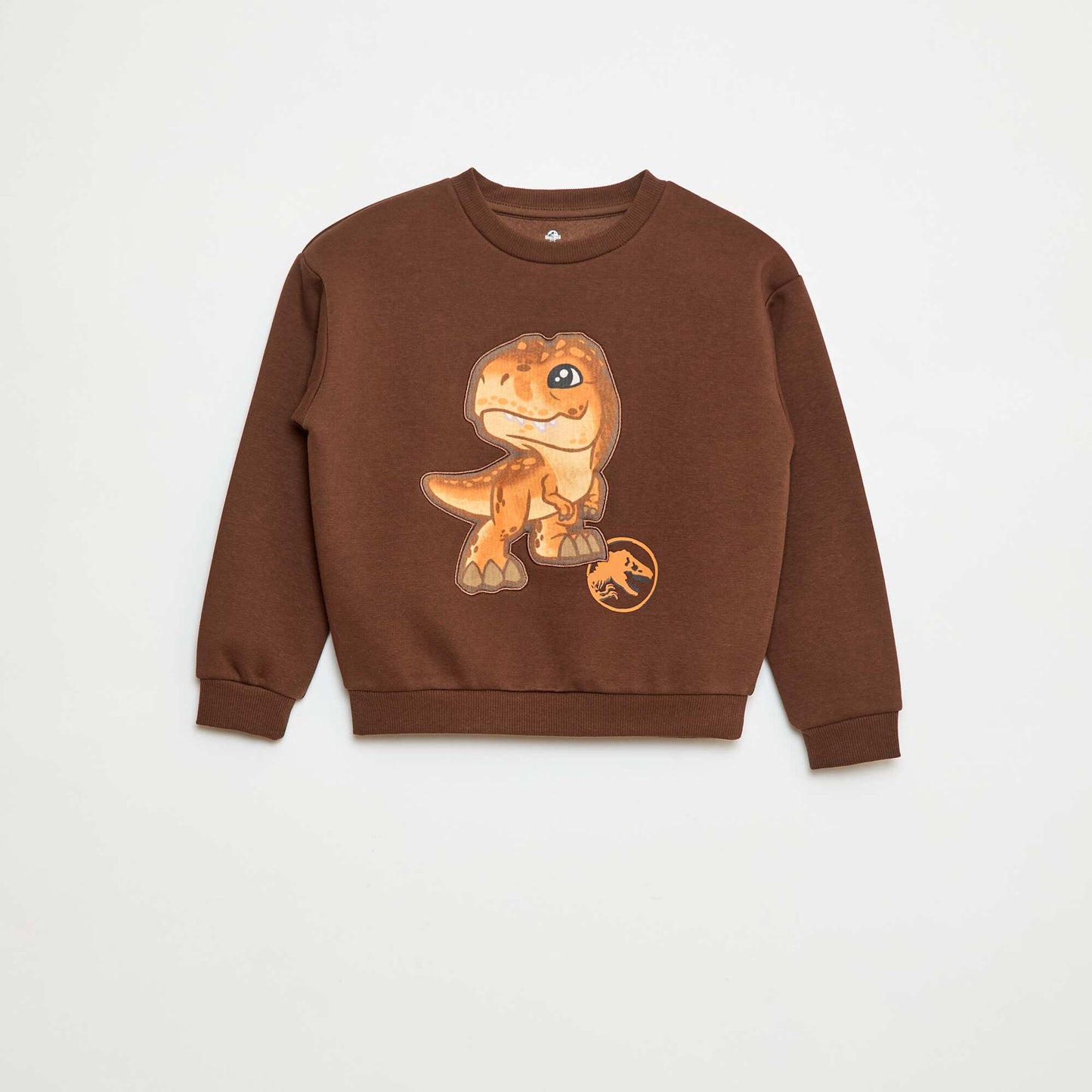 Sweat à col rond 'Jurassic World' MARRON
