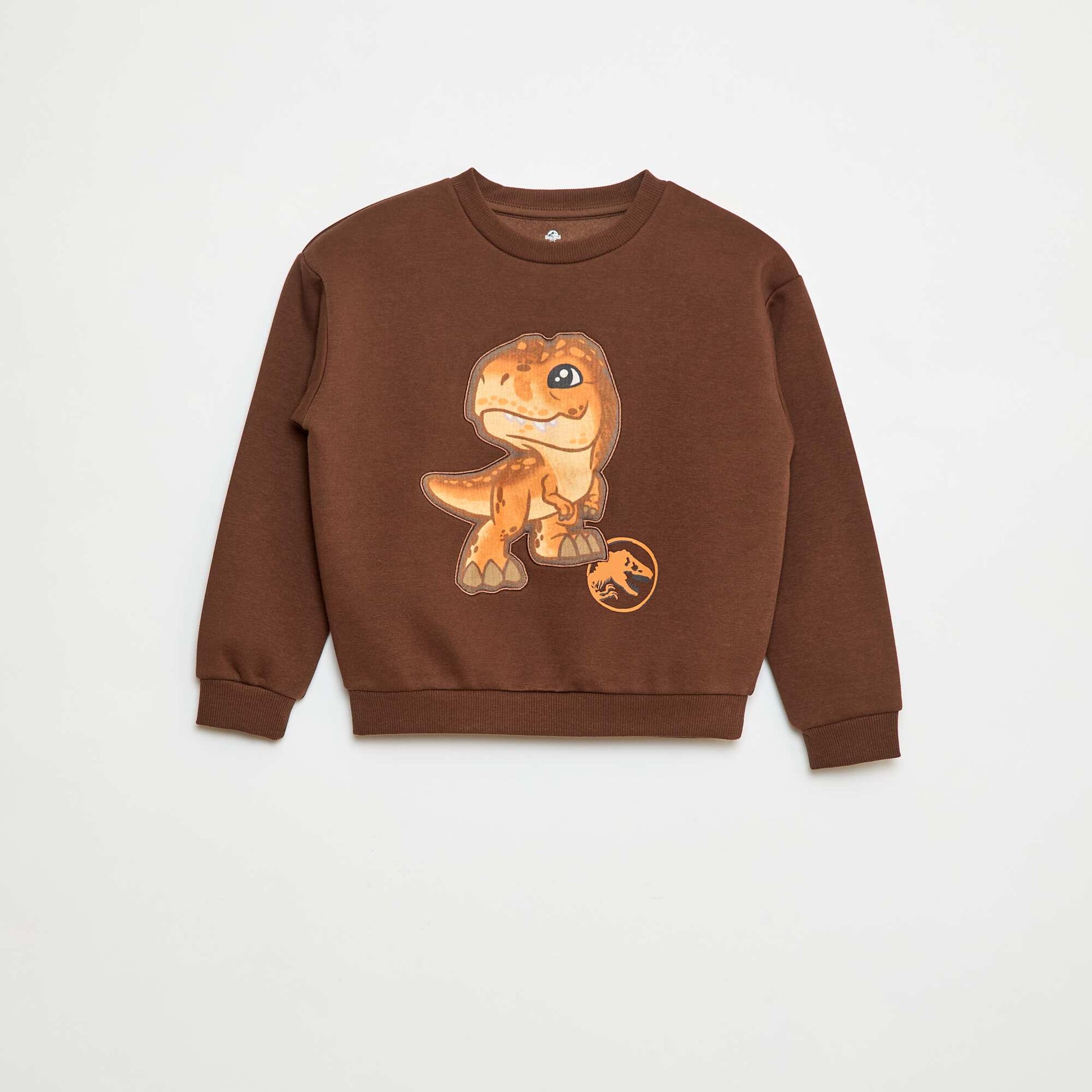 Sweat à col rond 'Jurassic World' MARRON