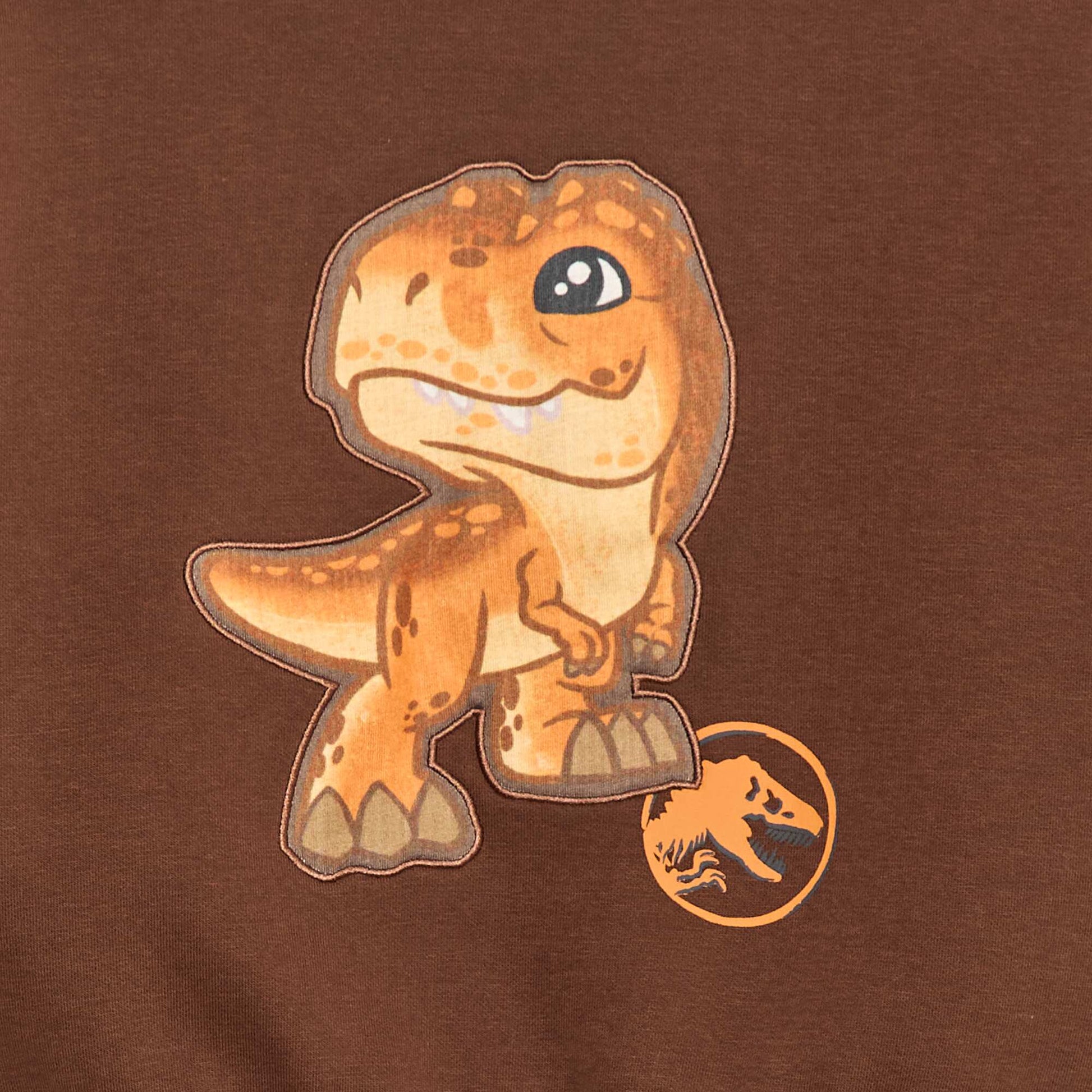 Sweat à col rond 'Jurassic World' MARRON