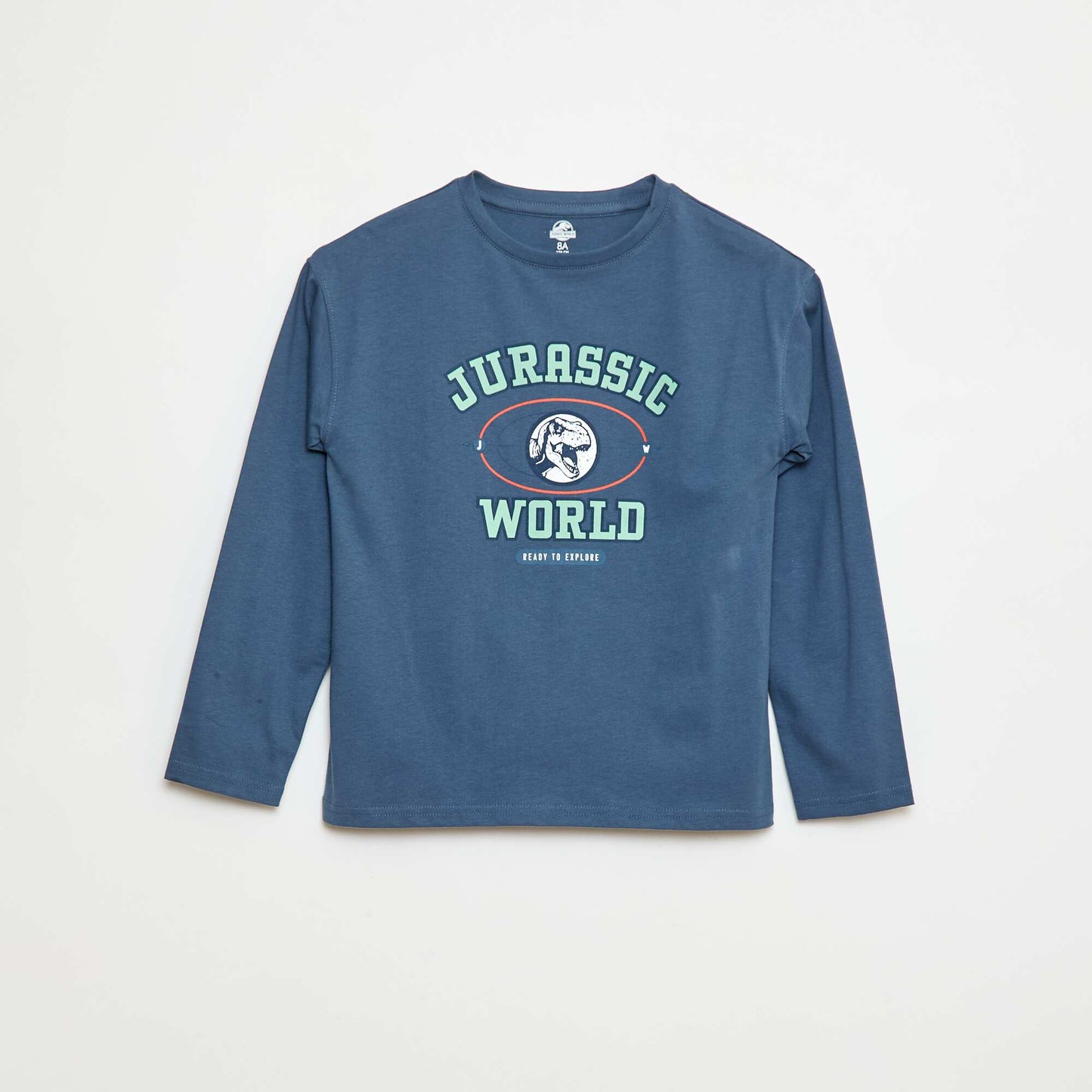 Tee-shirt manches longues 'Jurassic World' BLEU