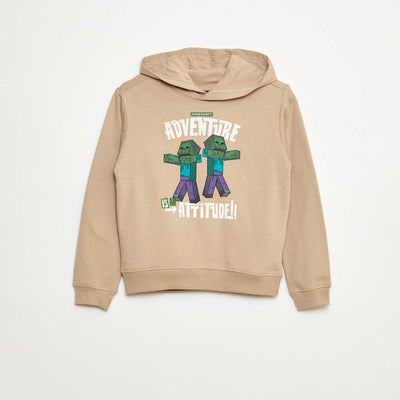 Sweat à capuche 'Minecraft' BEIGE