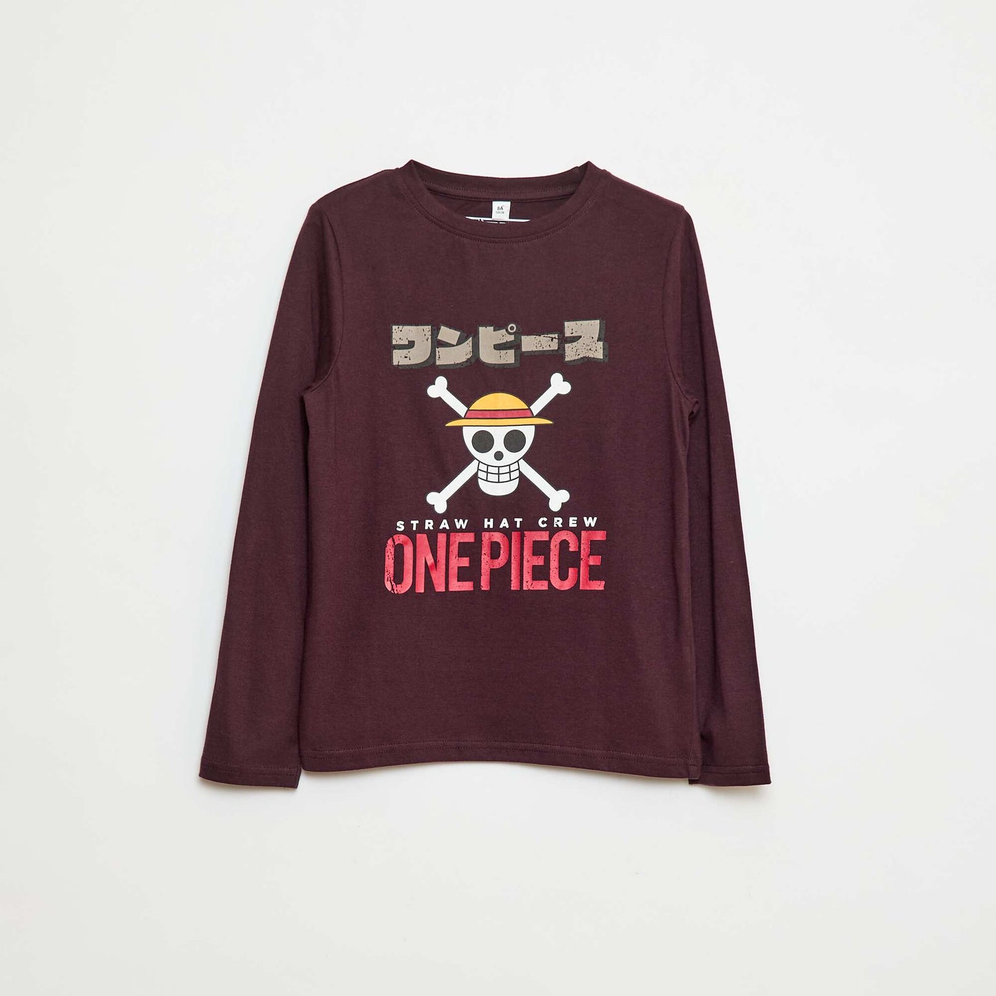 T-shirt imprimé 'One piece' BORDEAUX
