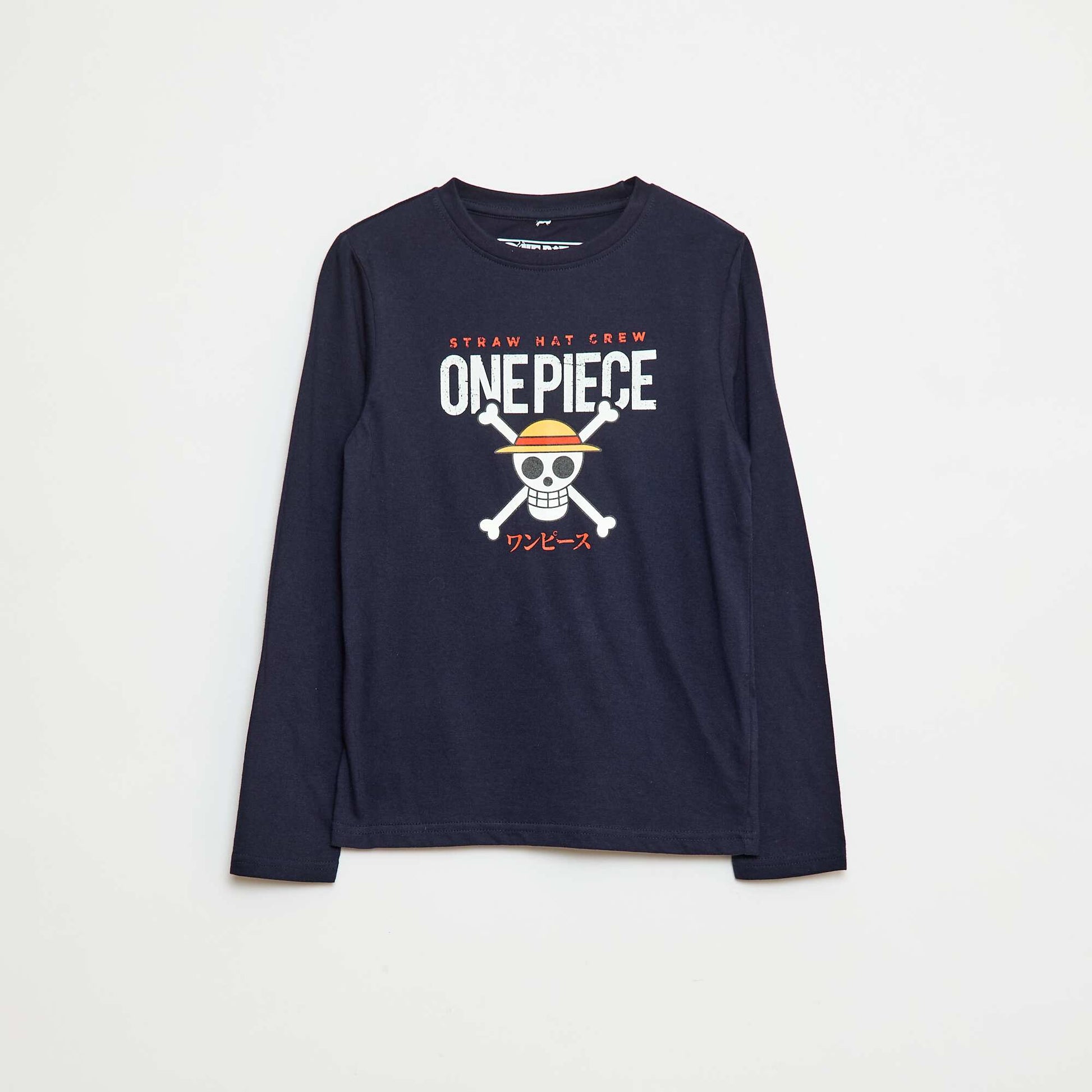 T-shirt imprimé 'One piece' BLEU MARINE