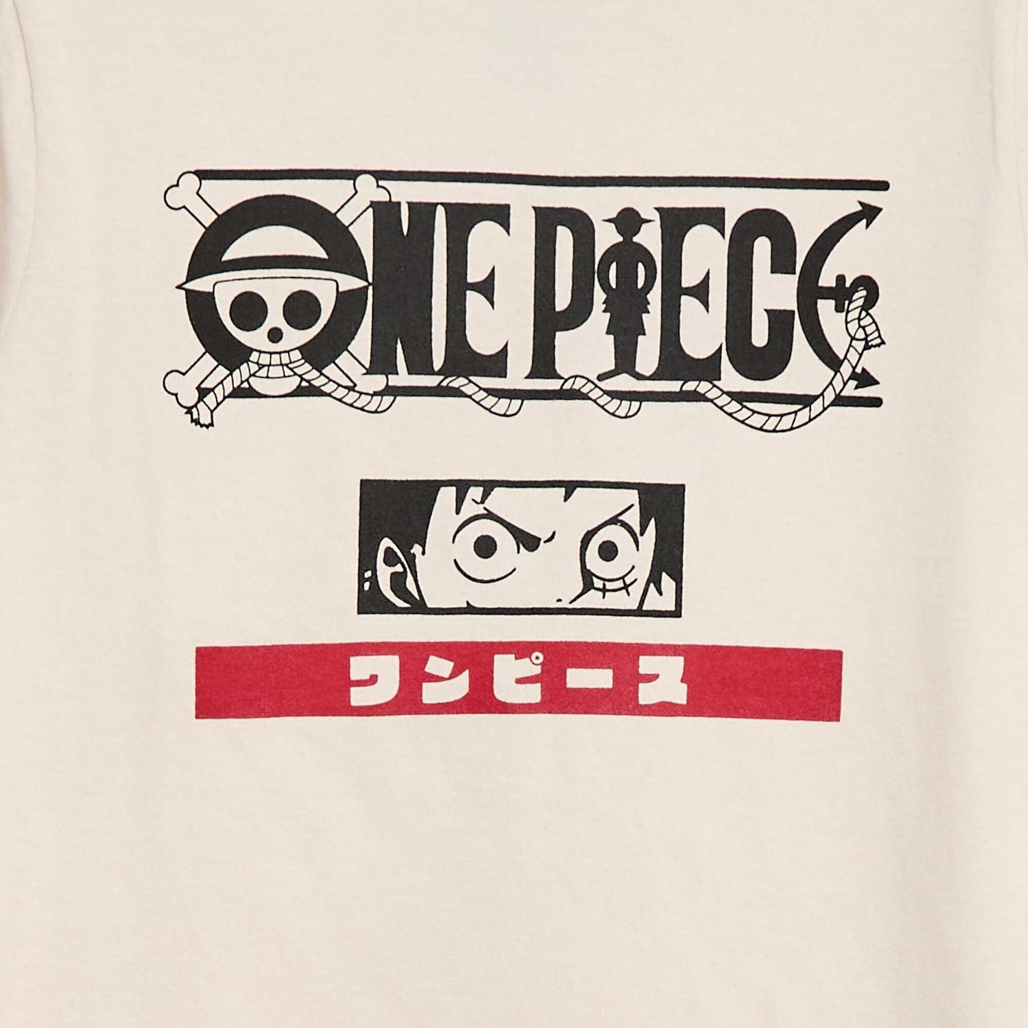 T-shirt imprimé 'One piece' BLANC