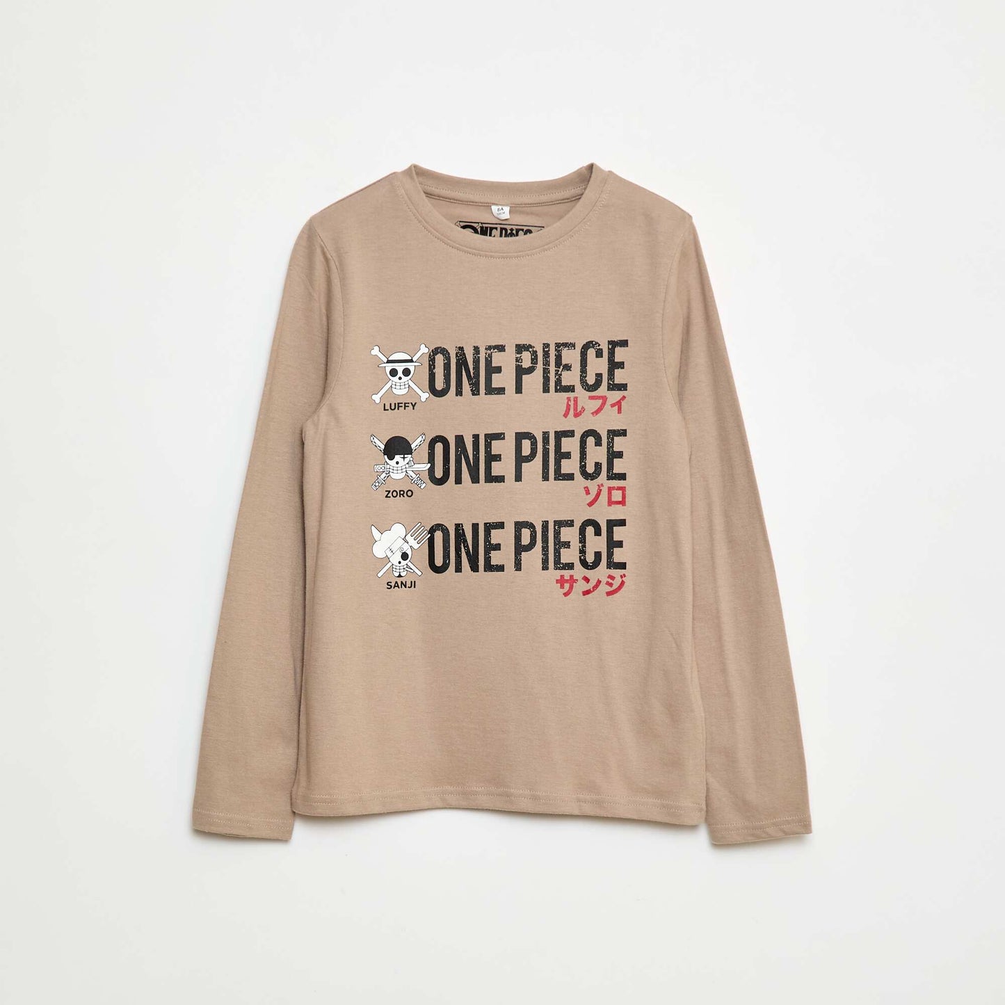 T-shirt imprimé 'One piece' BEIGE