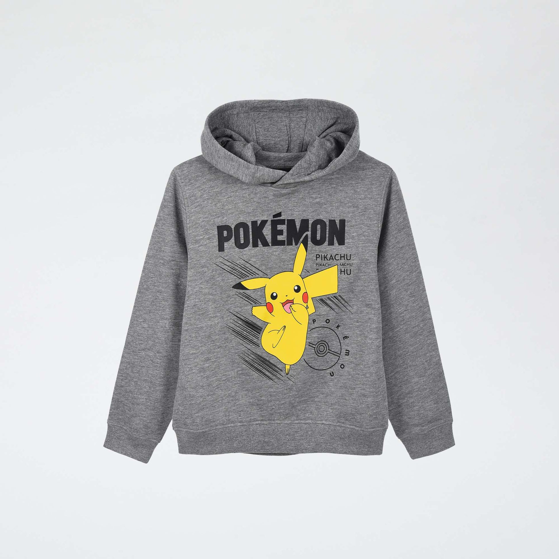 Sweat à capuche polaire 'Pokémon' en coton NOIR