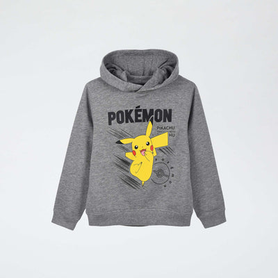 Sweat à capuche polaire 'Pokémon' en coton NOIR