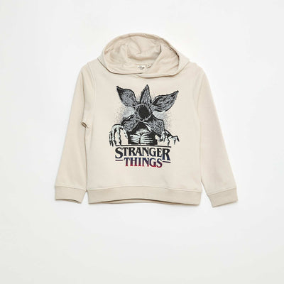 Sweat à capuche 'Stranger things' BLANC