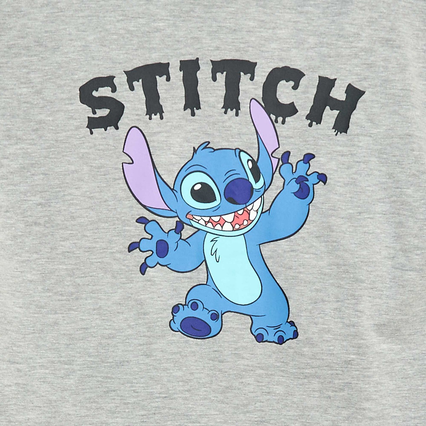 Tee-shirt à capuche 'Stitch' GRIS