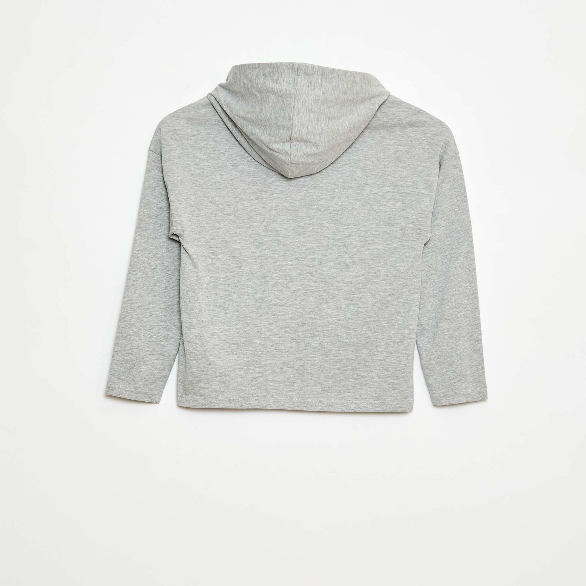 Tee-shirt à capuche 'Stitch' GRIS