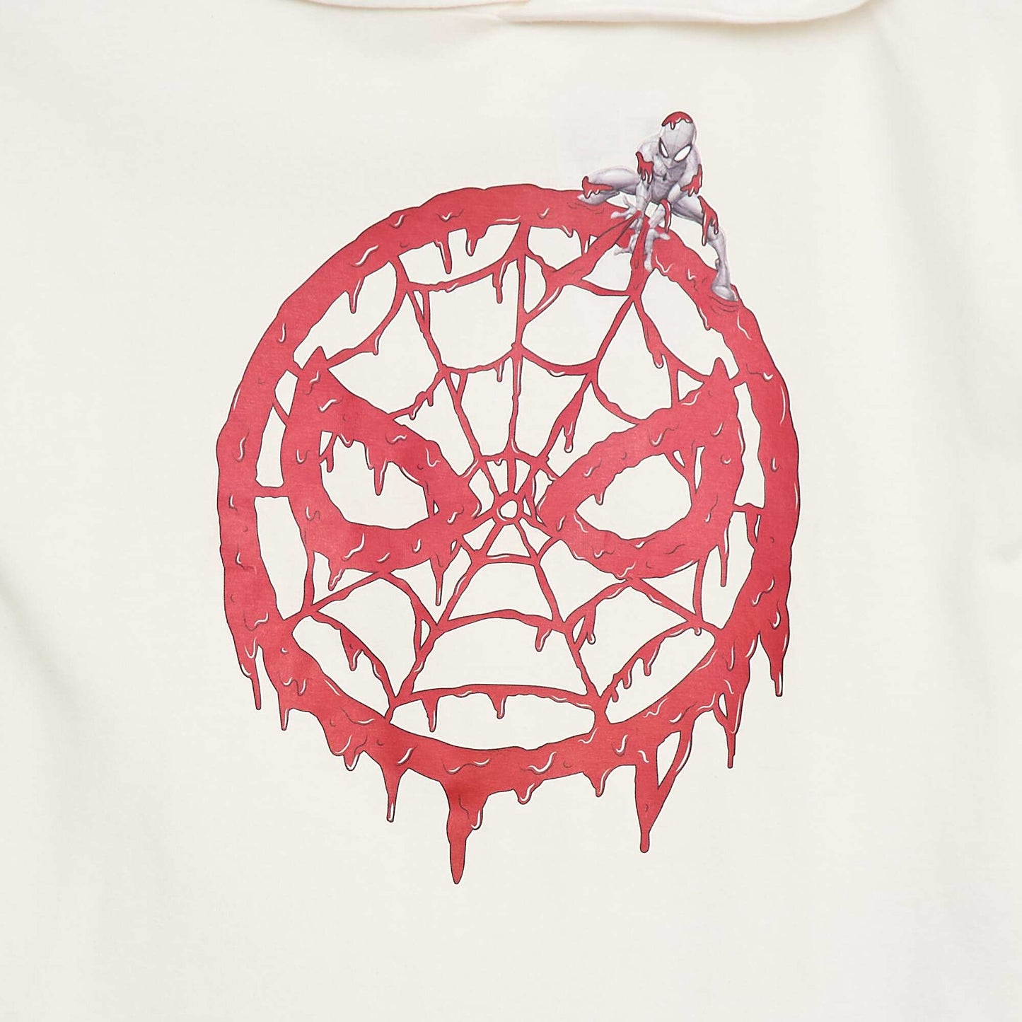 T-shirt à capuche 'Avengers' BEIGE/ROUGE