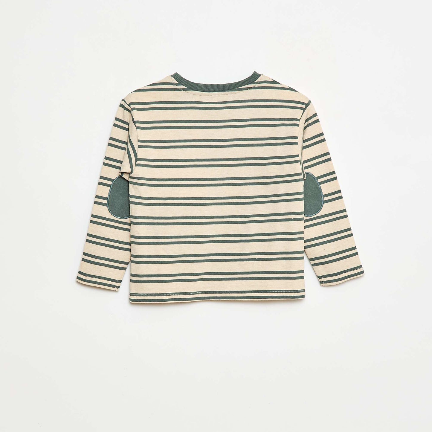T-shirt à manches longues BEIGE/VERT
