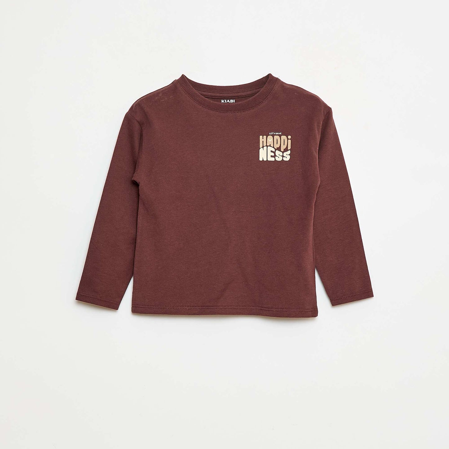 T-shirt à manches longues MARRON