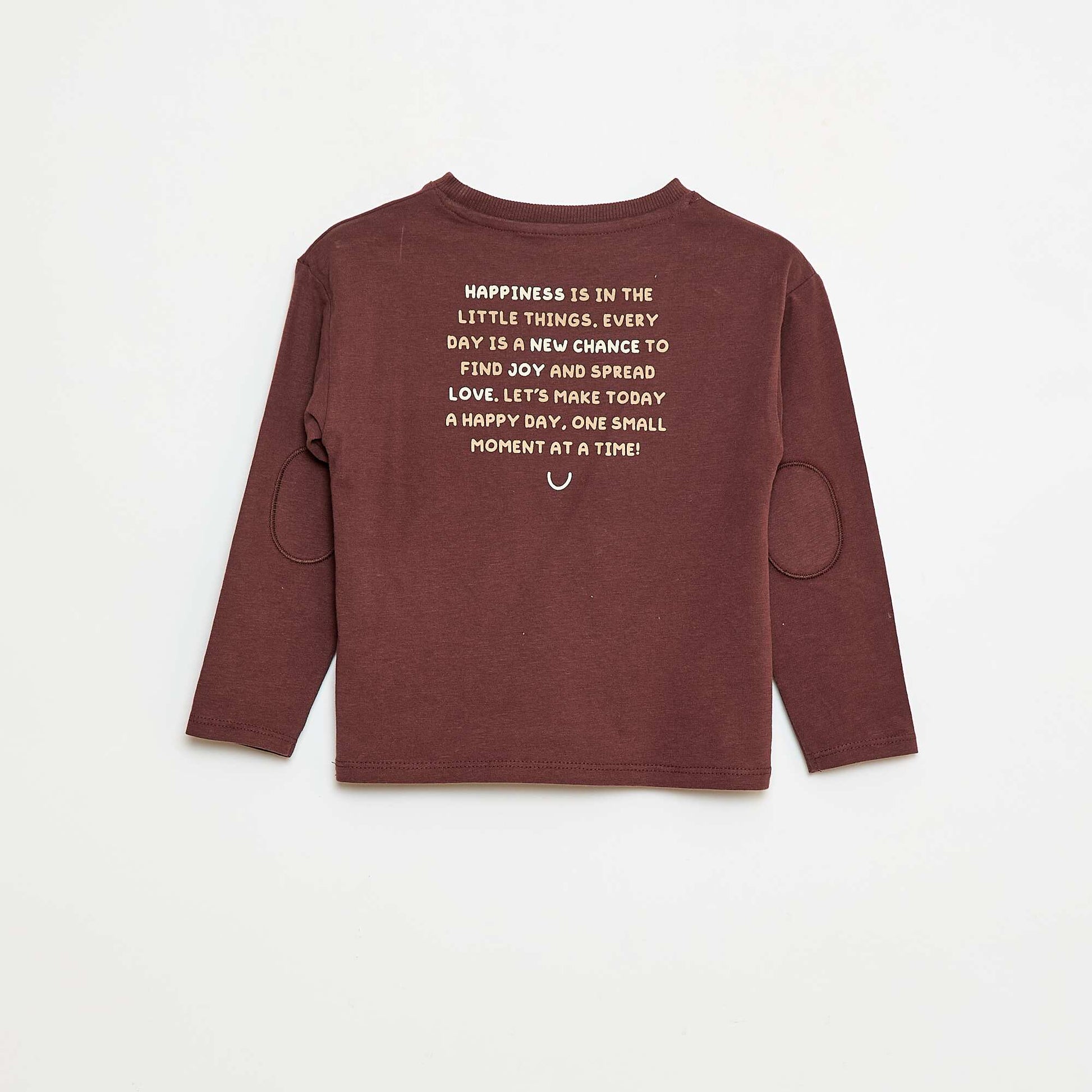T-shirt à manches longues MARRON