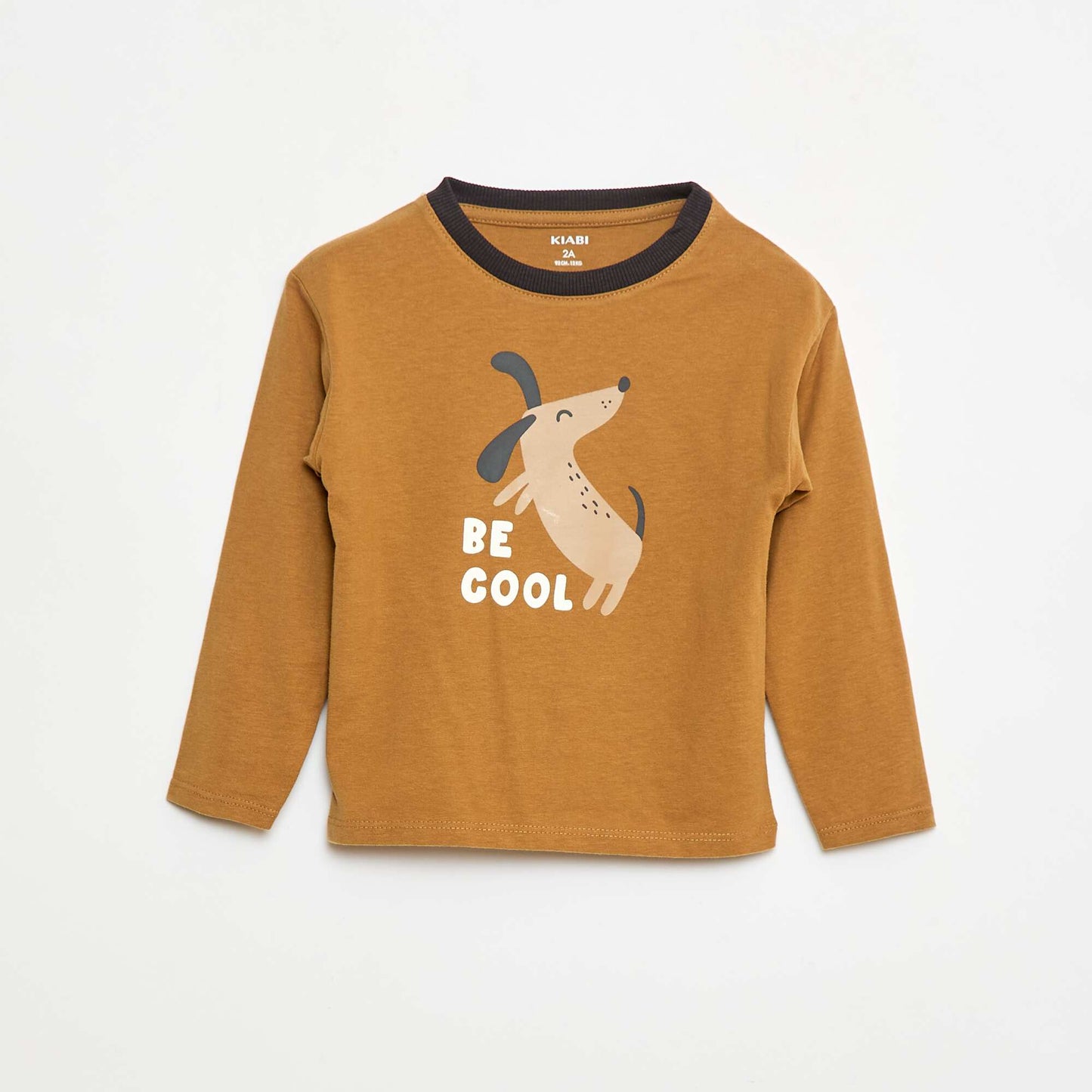 T-shirt à manches longues MARRON