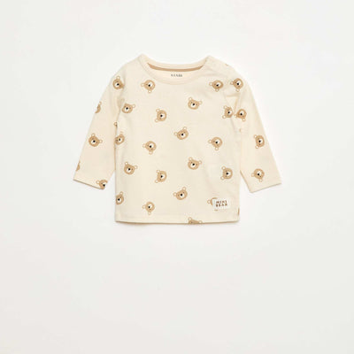 T-shirt imprimé animé BLANC