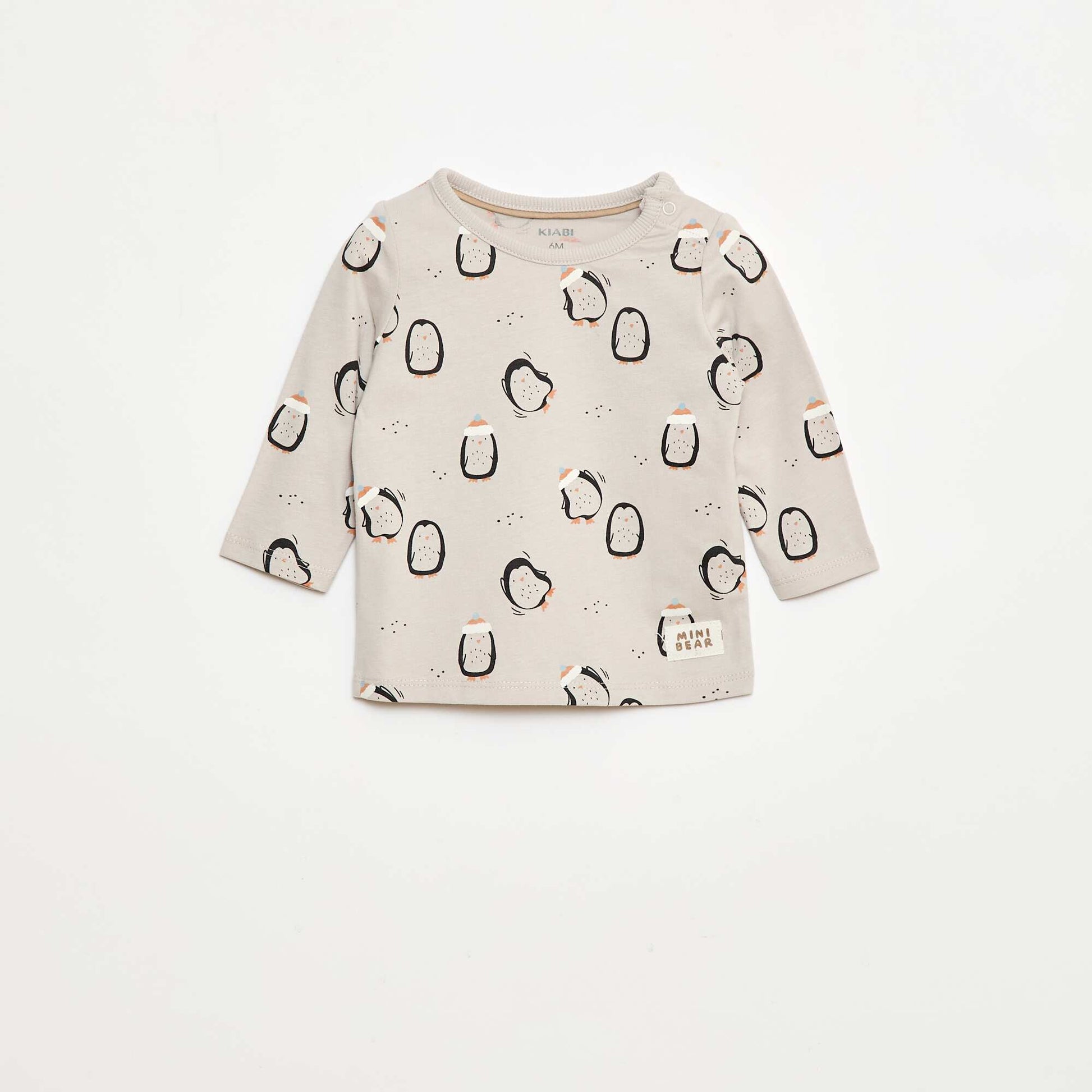 T-shirt imprimé animé GRIS