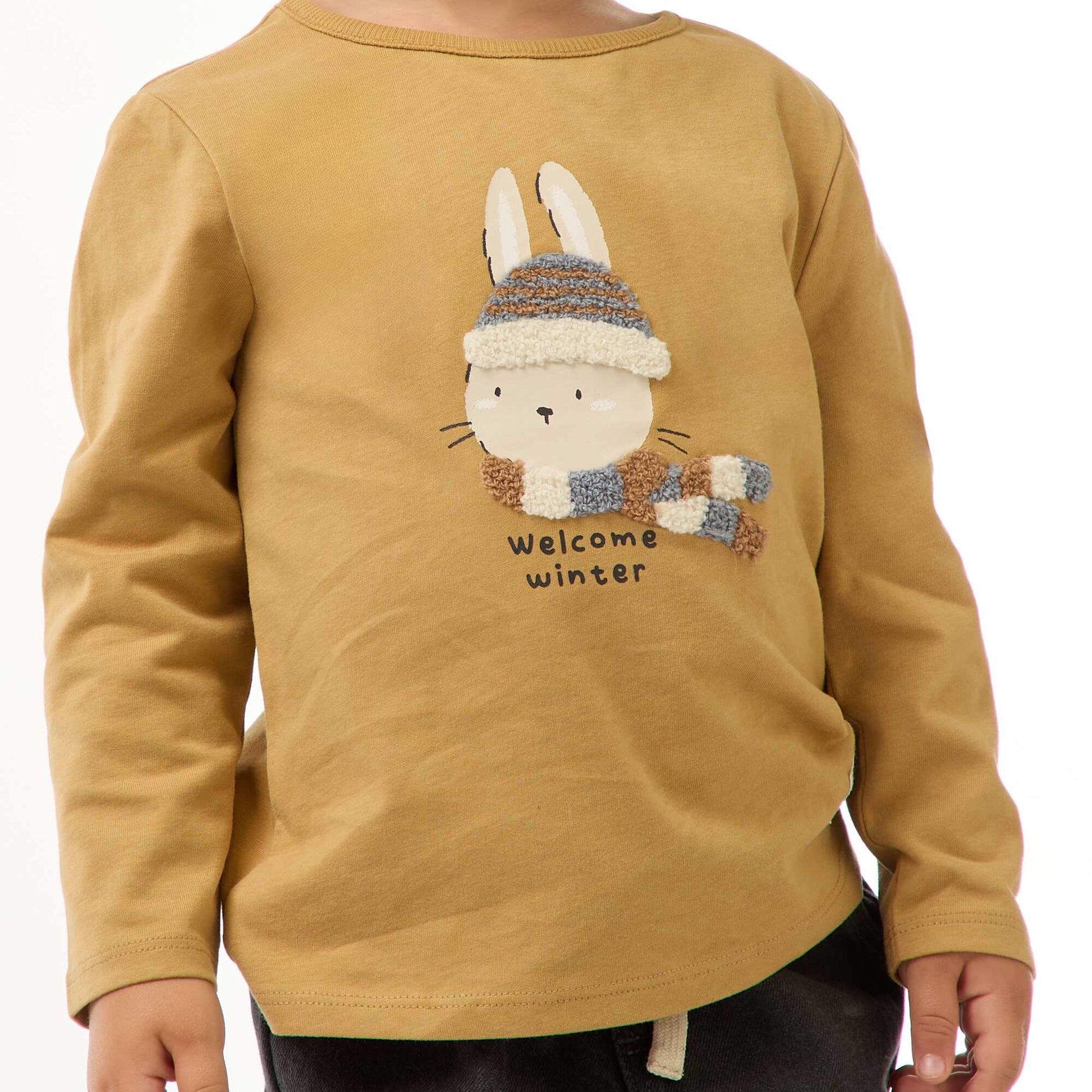 T-shirt imprimé animé JAUNE