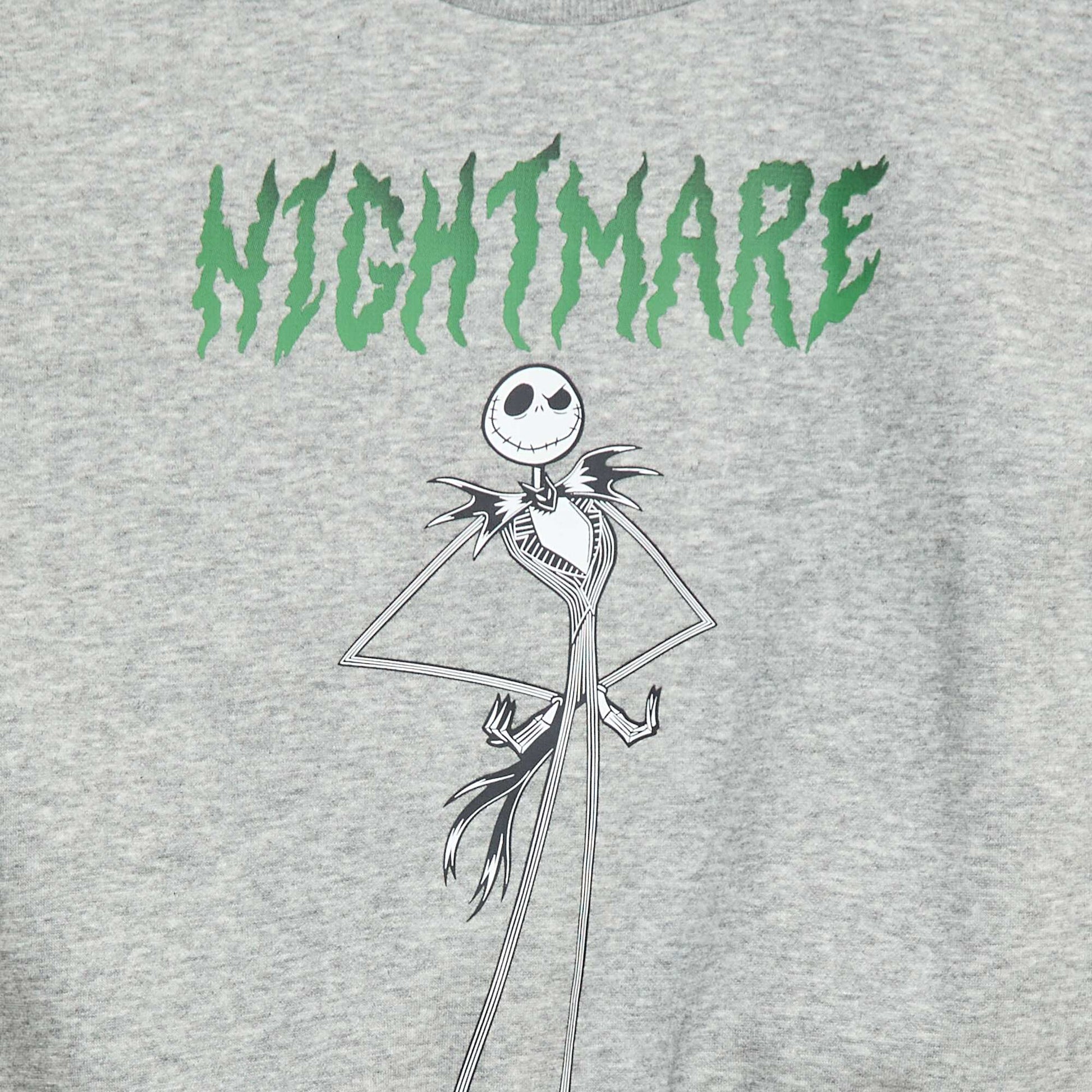 Sweat 'l'étrange Noël de Mr Jack' GRIS
