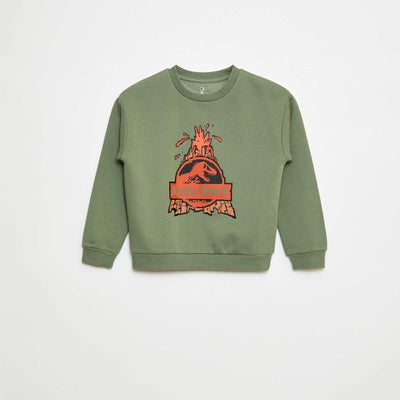 Sweat à col rond 'Jurassic World' VERT