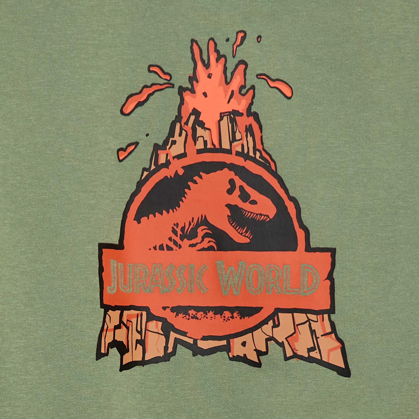 Sweat à col rond 'Jurassic World' VERT