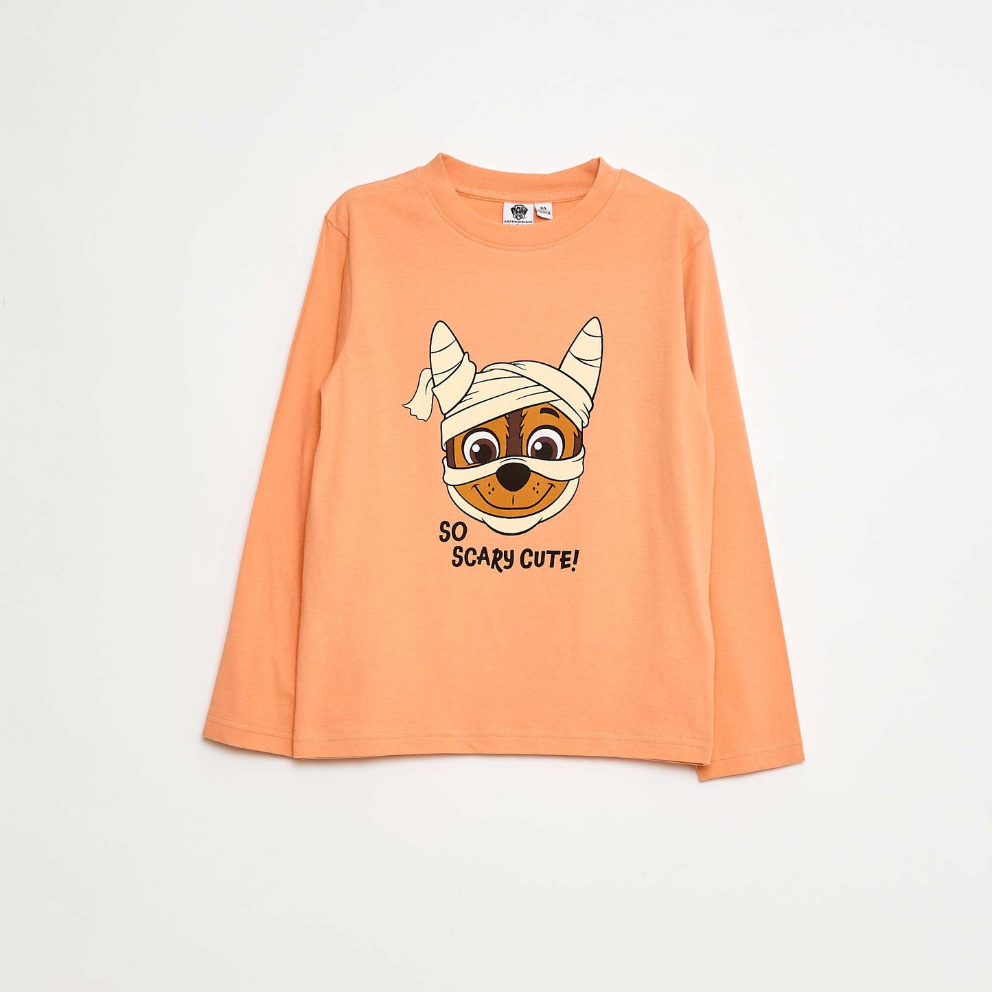 T-shirt 'Pat' Patrouille' 'Halloween' manches courtes ORANGE