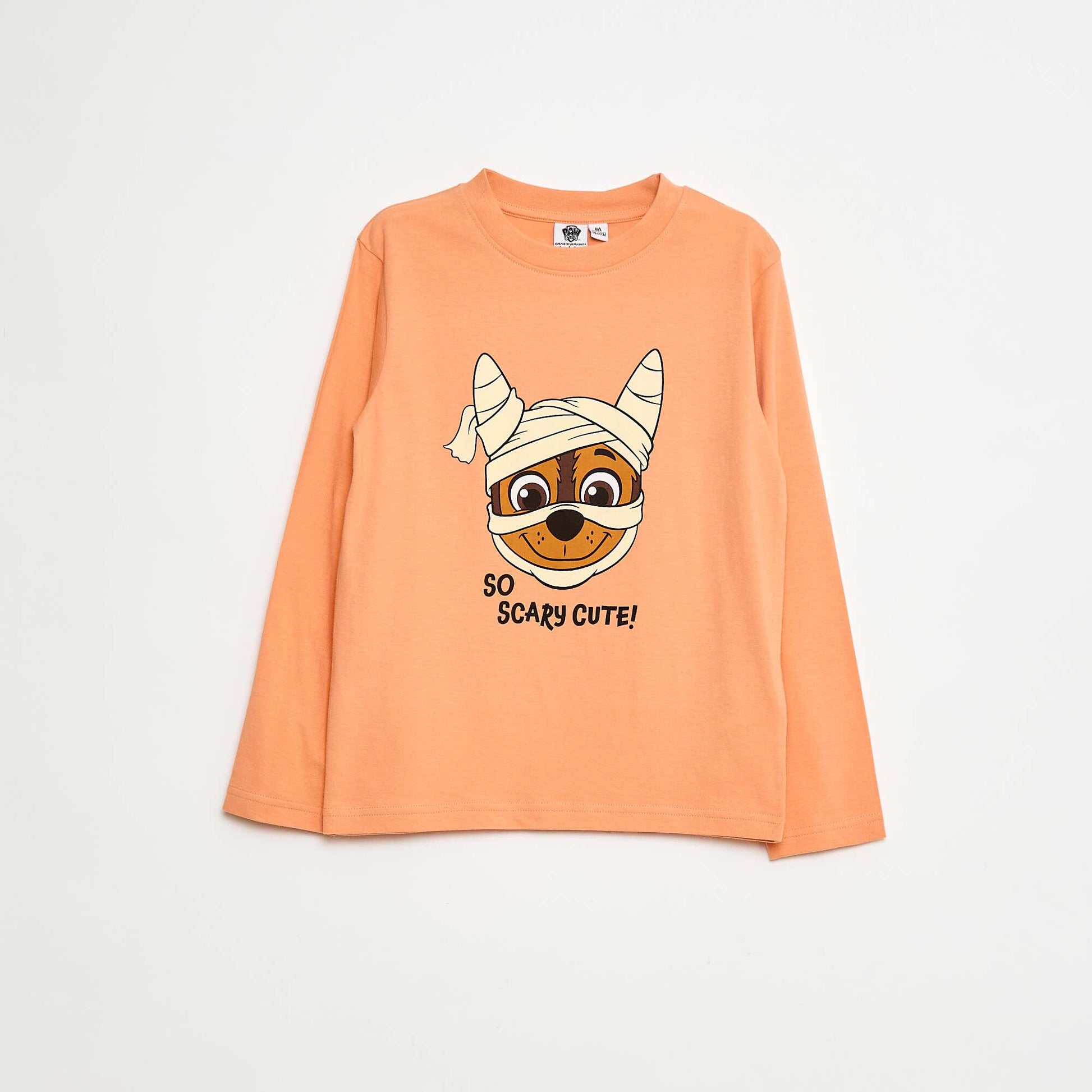 T-shirt 'Pat' Patrouille' 'Halloween' manches courtes ORANGE