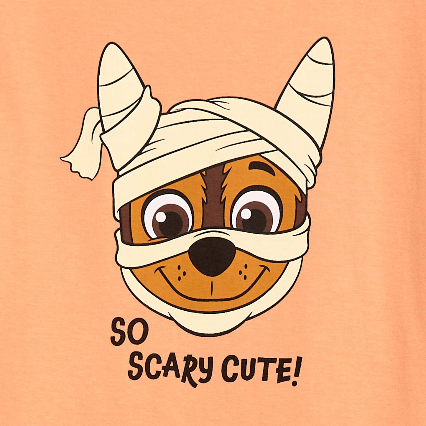 T-shirt 'Pat' Patrouille' 'Halloween' manches courtes ORANGE